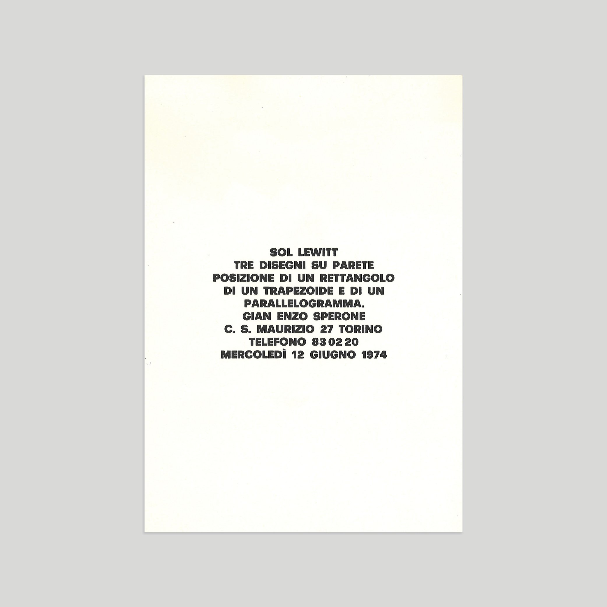 Sol LeWitt / Tre disegni su parete