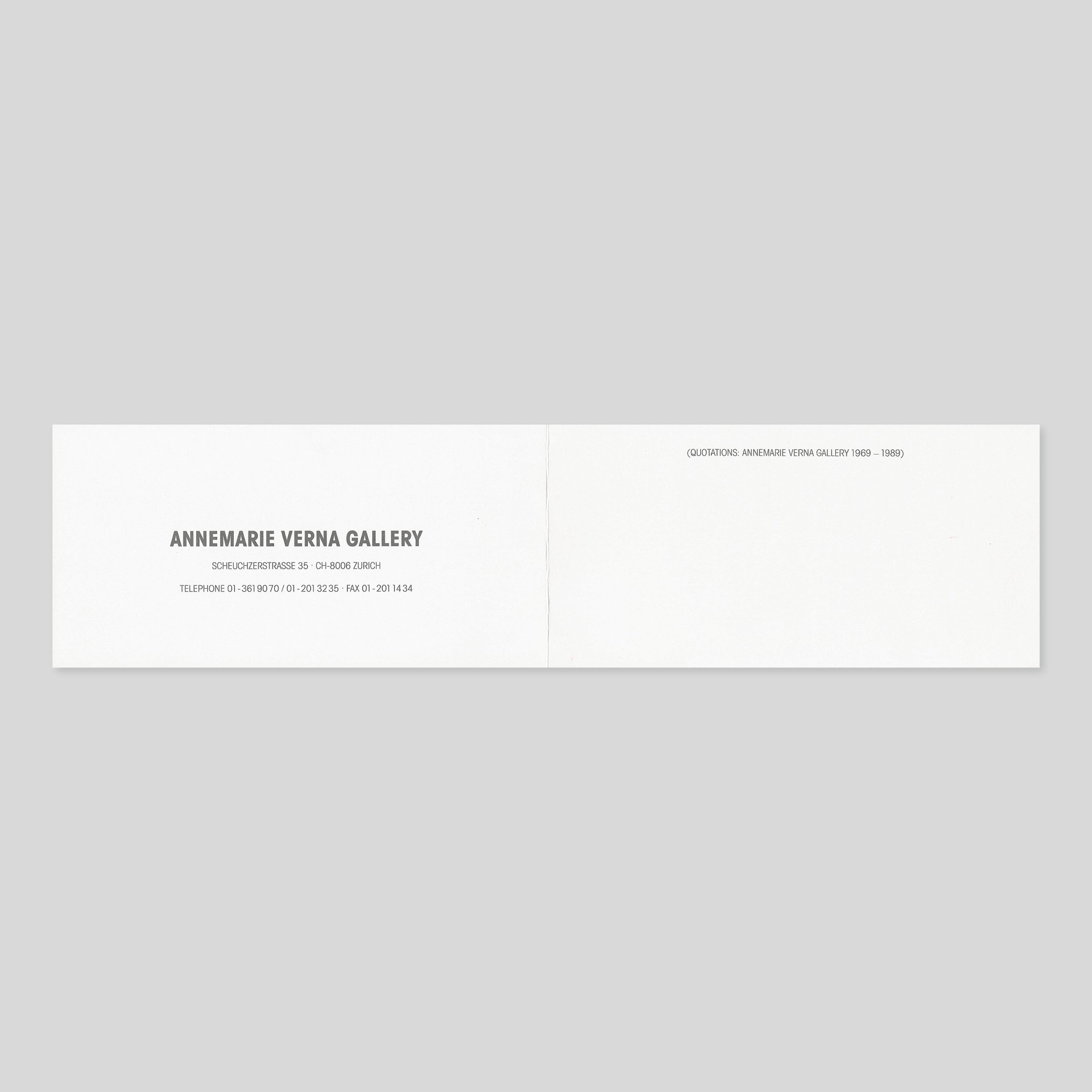 Don Judd, Dan Flavin / Don Judd. Recent Work - Dan Flavin. Untitled (for Otto Freundlich) 1990