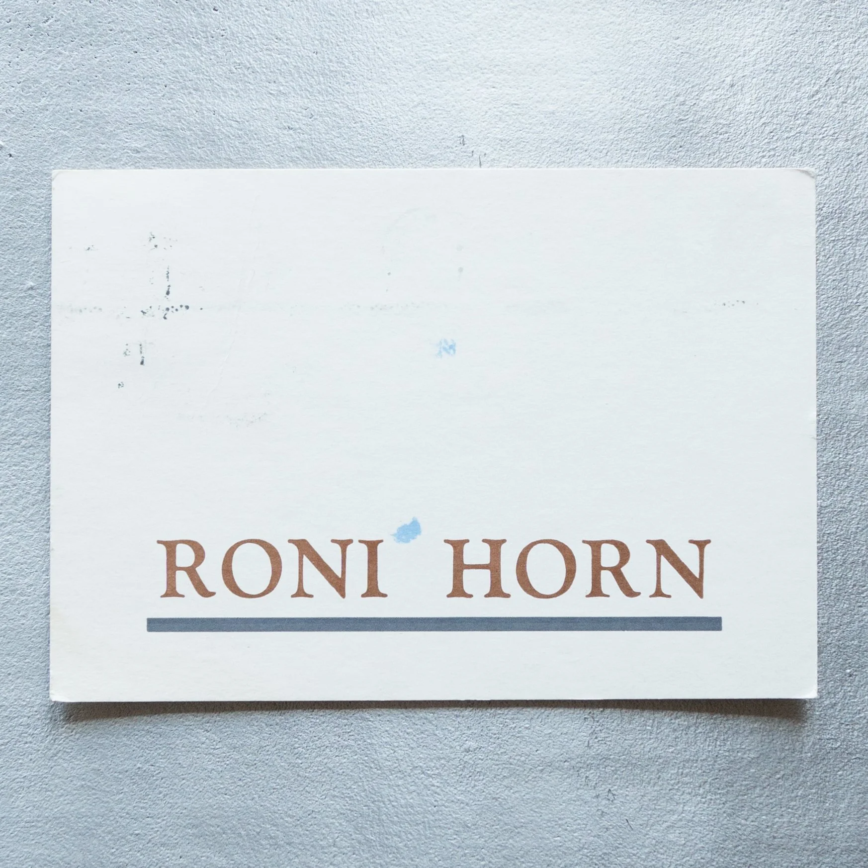 Roni Horn / Roni Horn