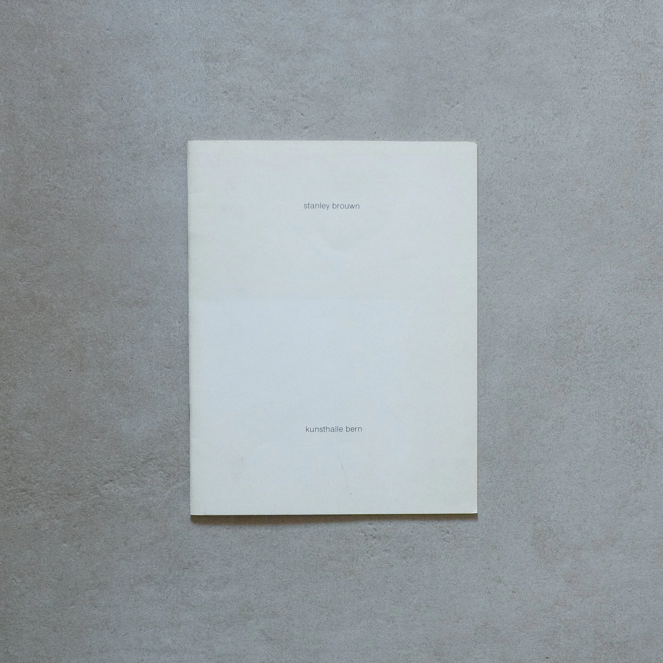 Stanley Brouwn / Stanley Brouwn