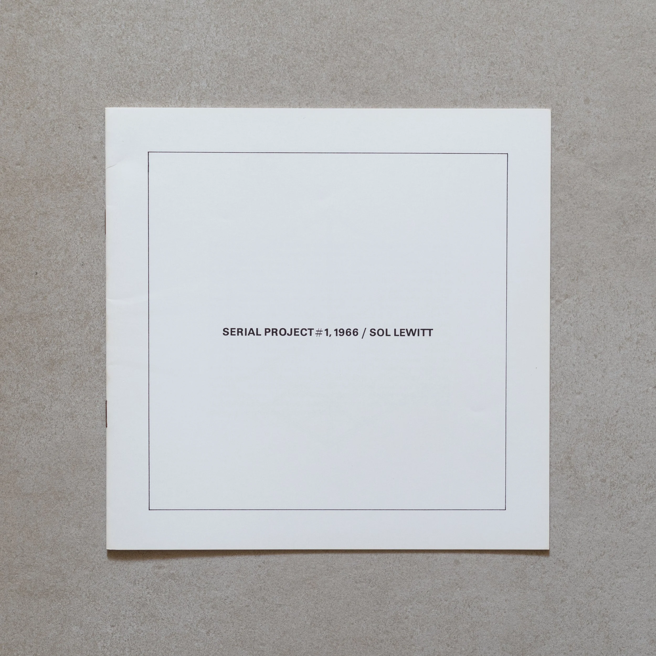 Sol Lewitt / Serial project # 1, 1966