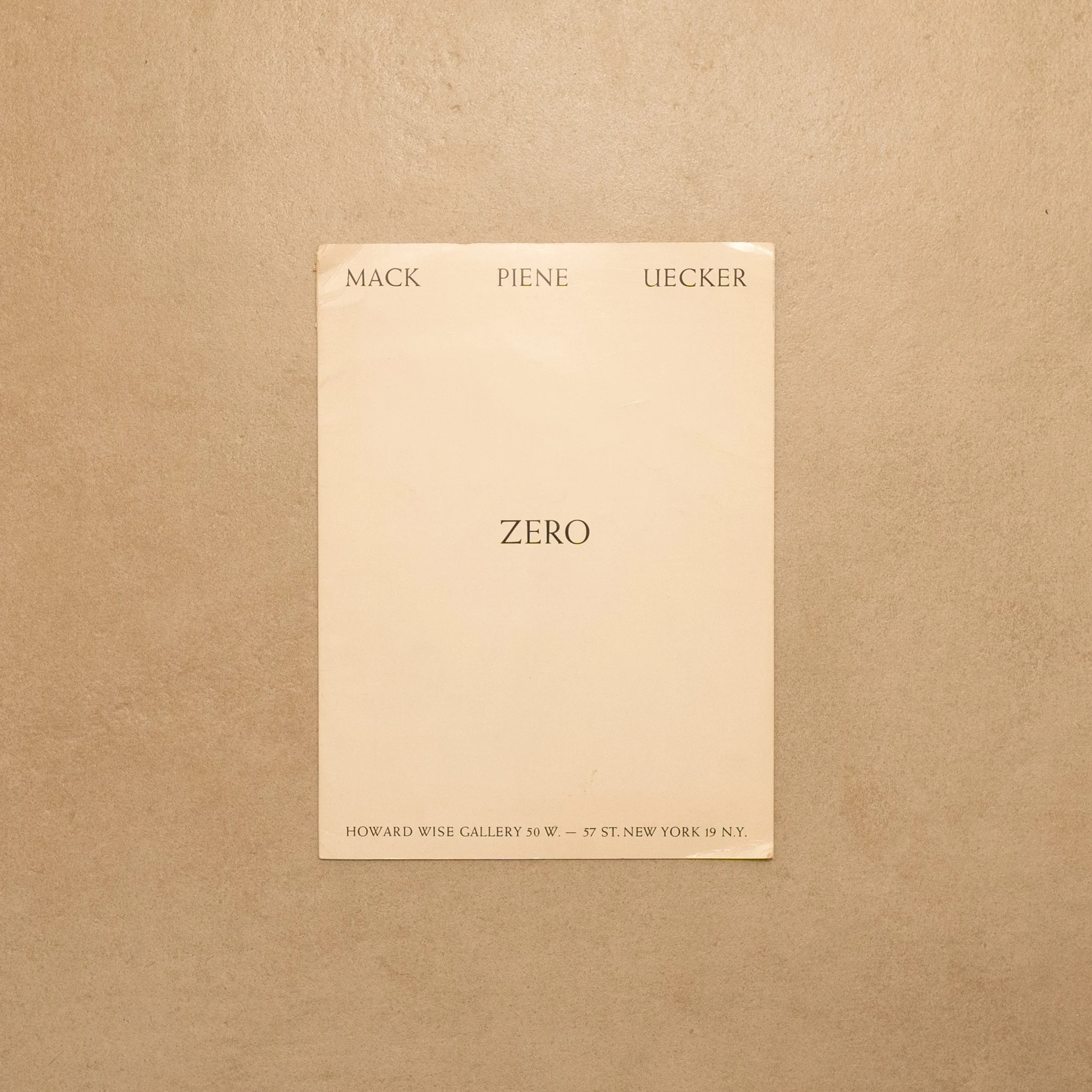 AA.VV. / Group Zero. Mack - Piene - Uecker