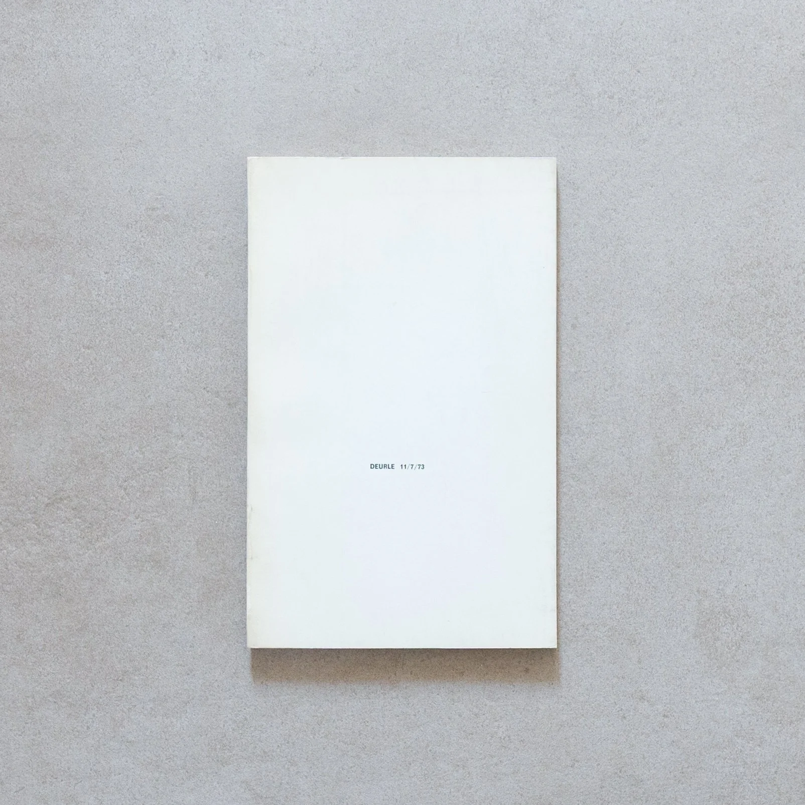 AA.VV. / Deurle 11/7/73. Catalogue - Kataloog