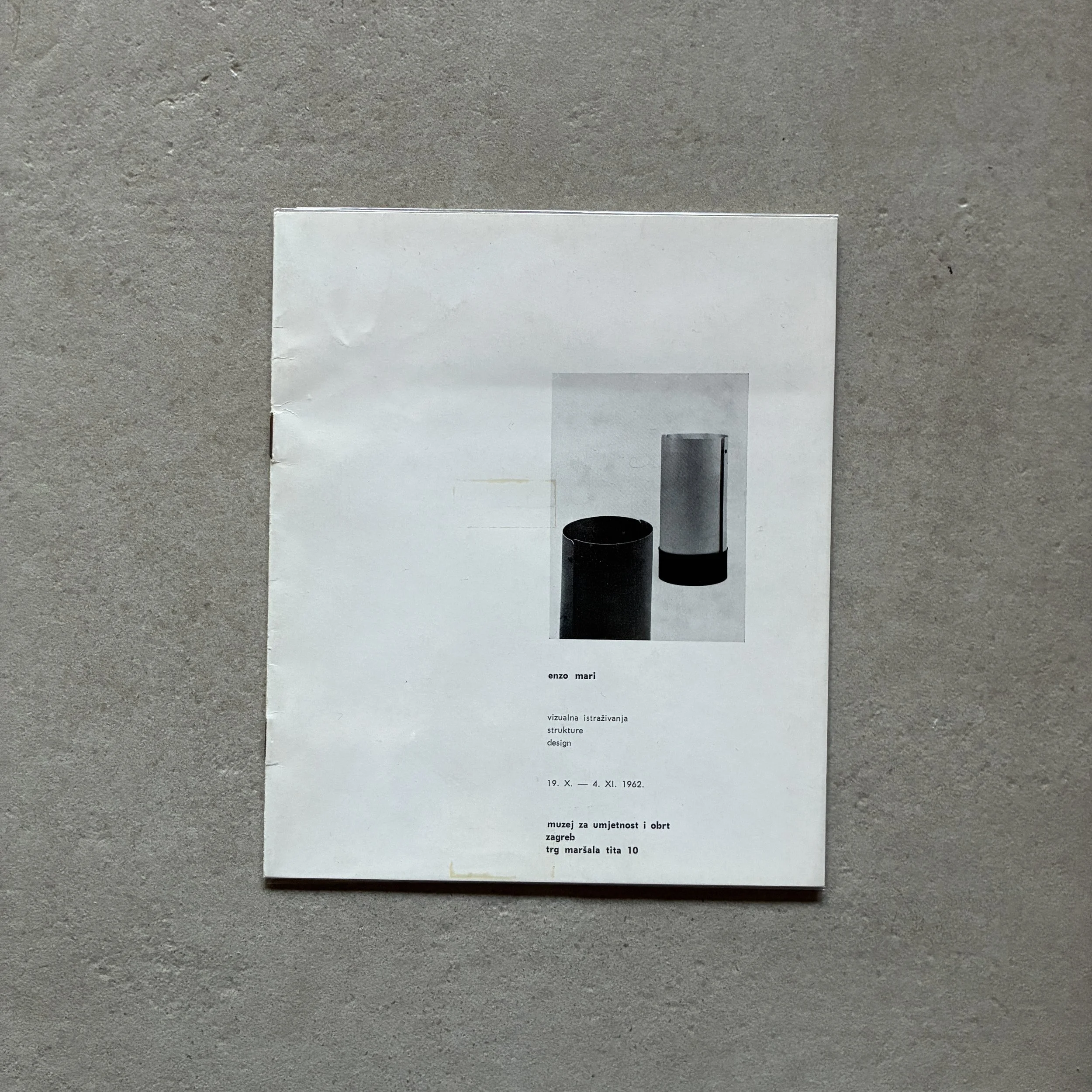 Enzo Mari / Vizualna istraživanja. Strukture. Design