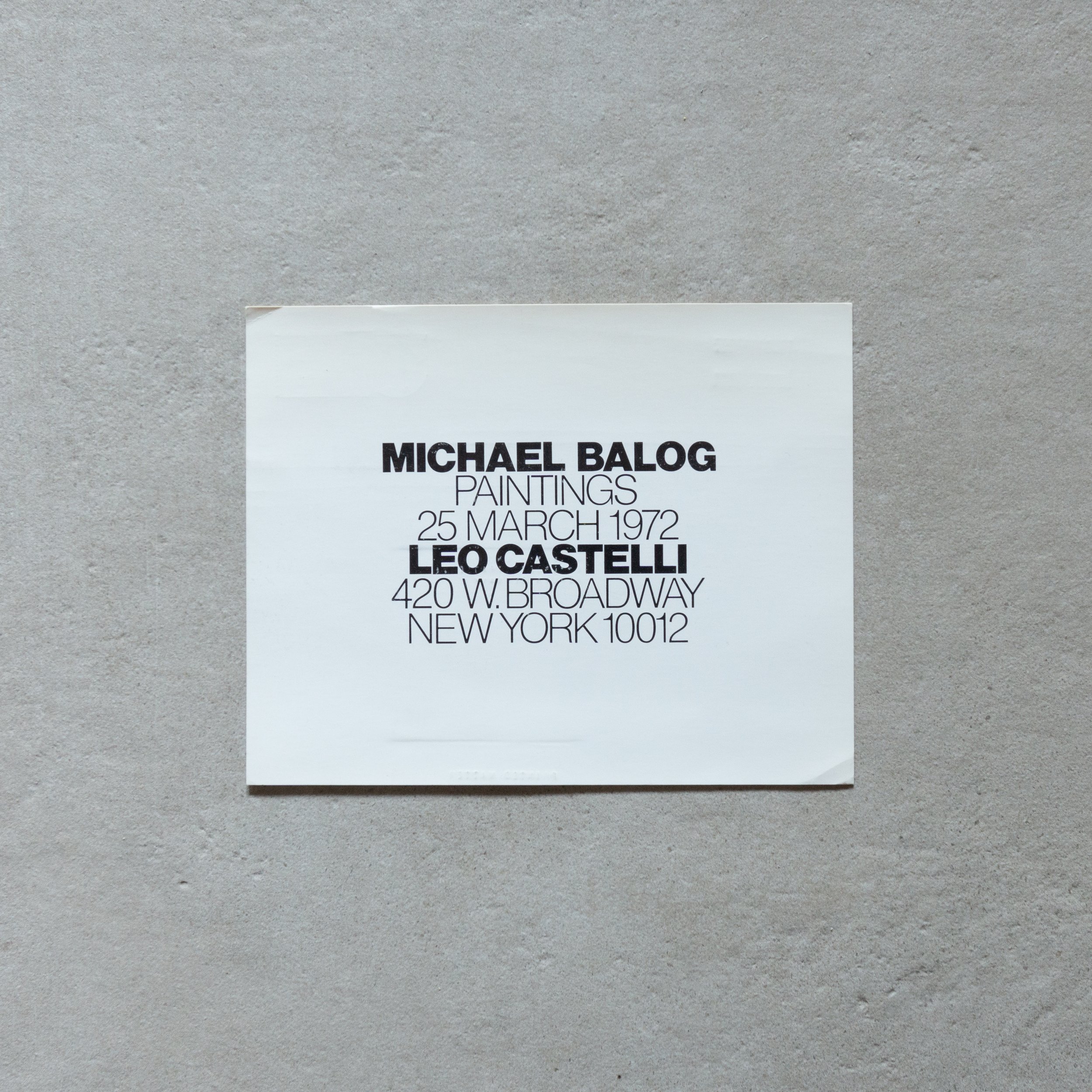 Michael Balog / Michael Balog. Paintings