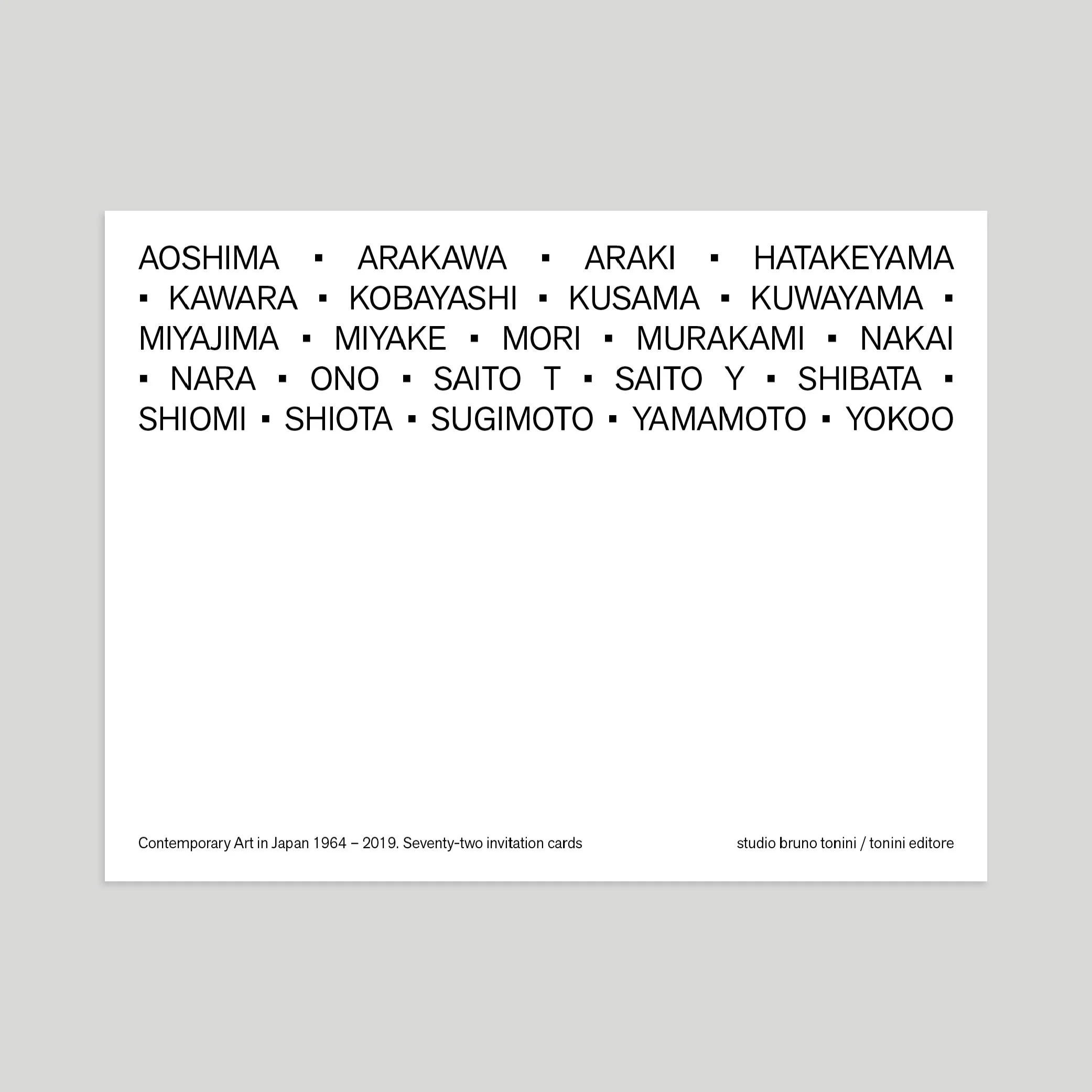 Contemporary Art in Japan 1964-2019