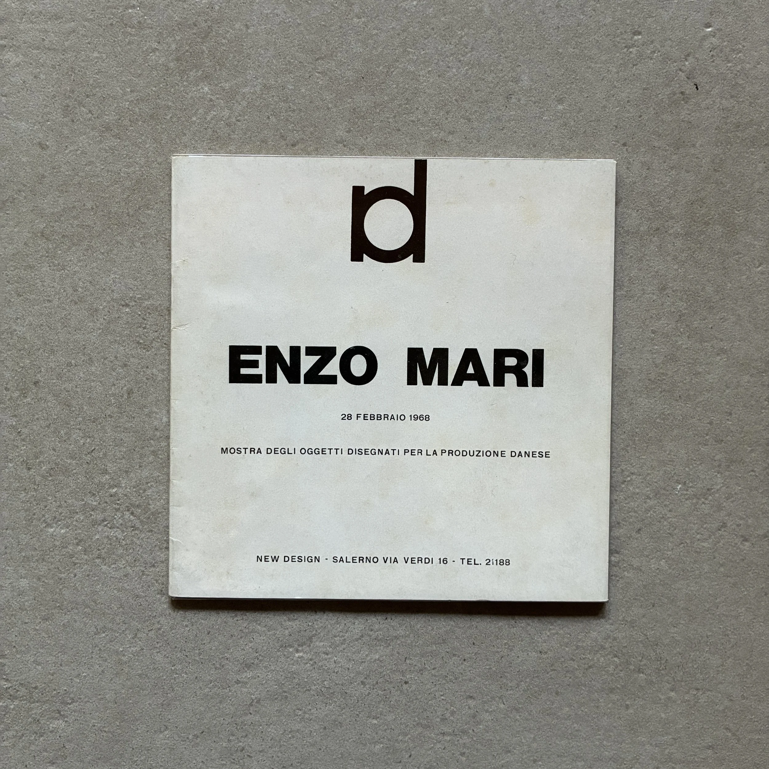 Enzo Mari / Mostra degli oggetti disegnati per la produzione Danese