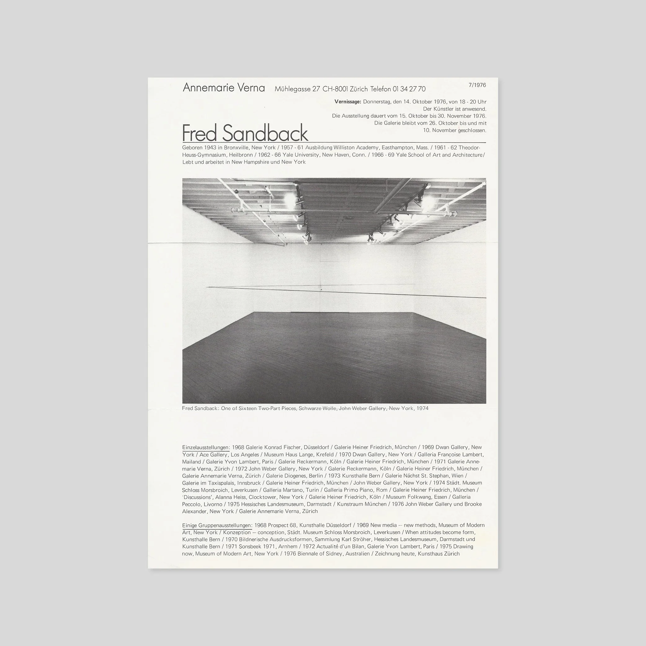 Fred Sandback / Fred Sandback