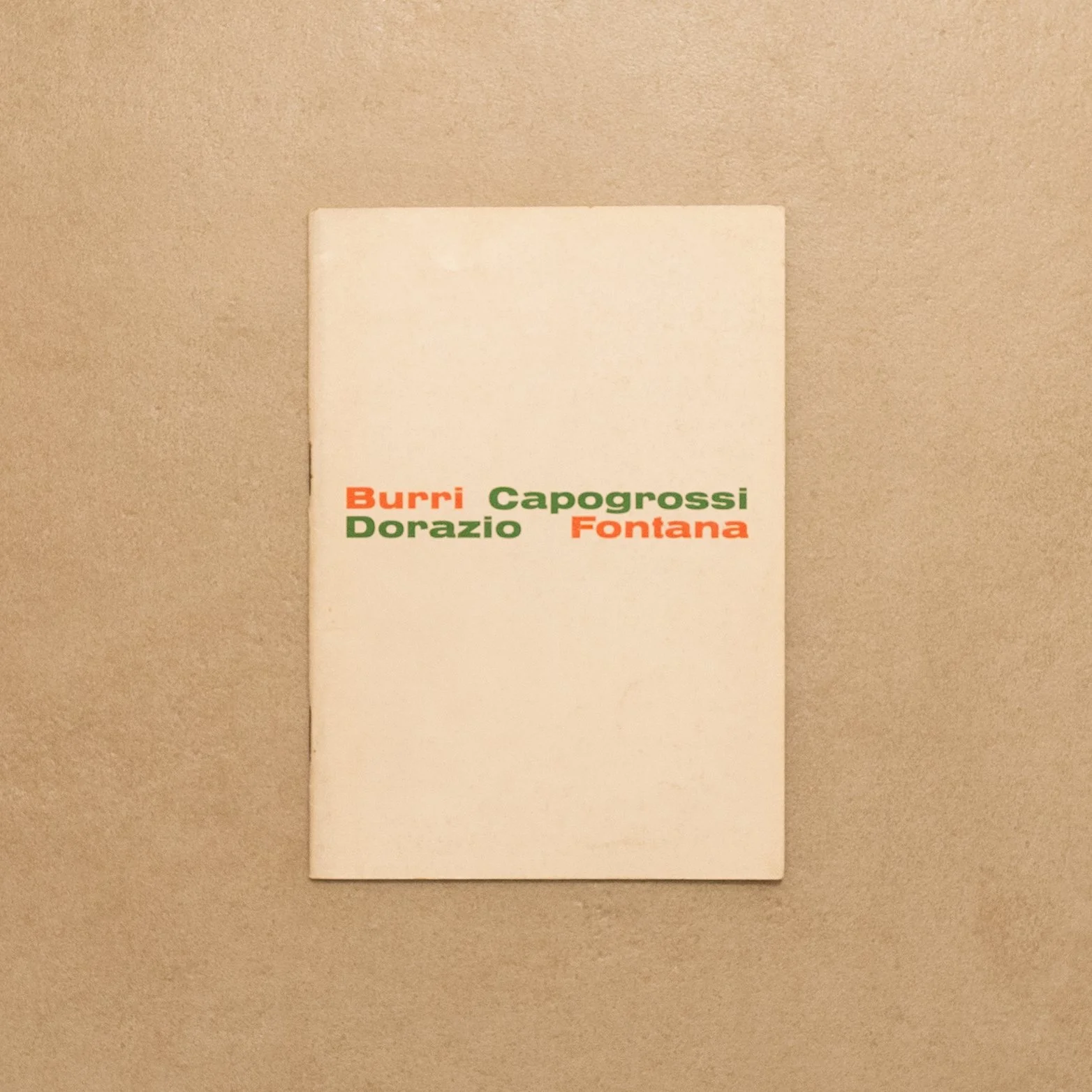 AA.VV. / Vier Italienische Maler (Burri - Capogrossi - Dorazio - Fontana)
