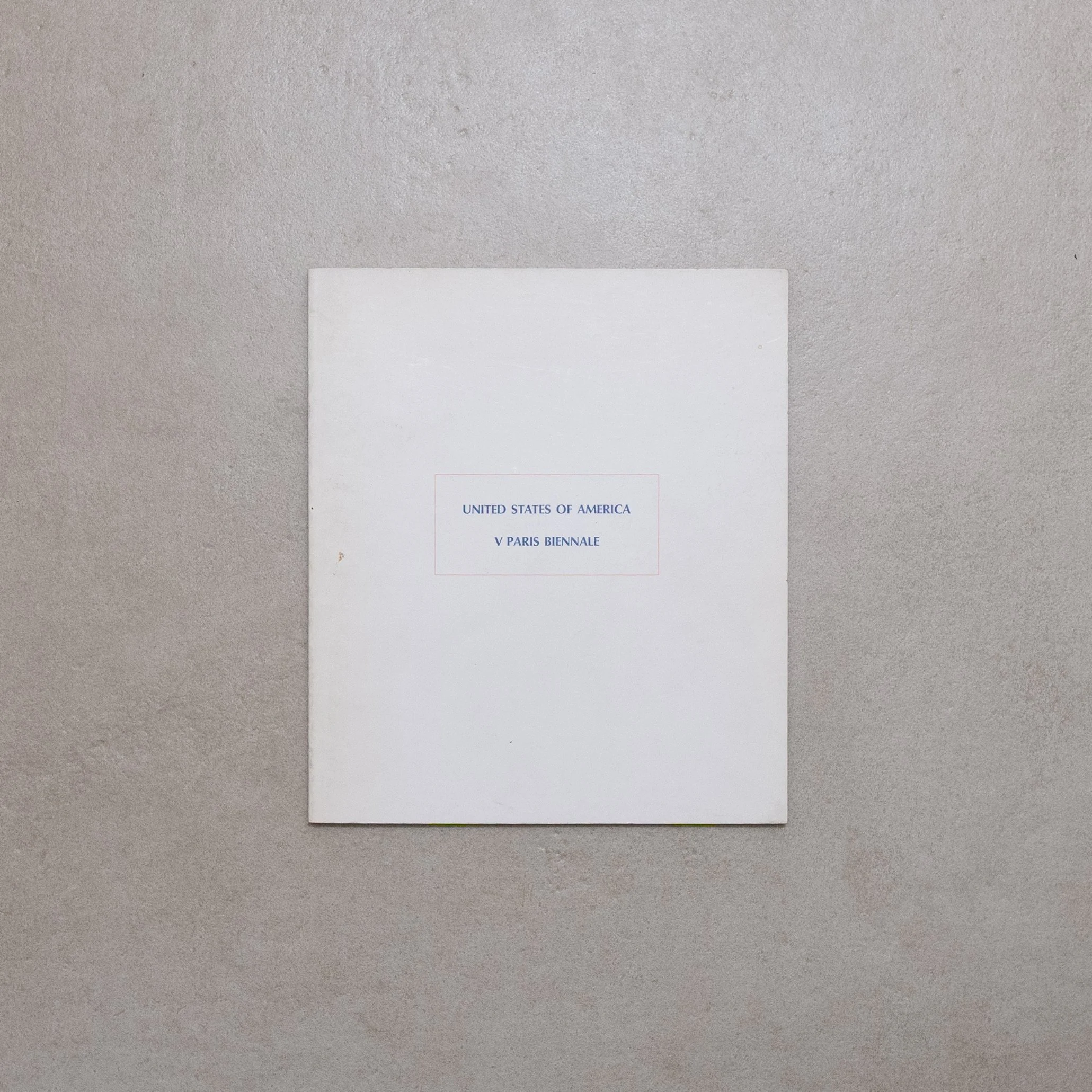 AA.VV. / United States of America. V Paris Biennale