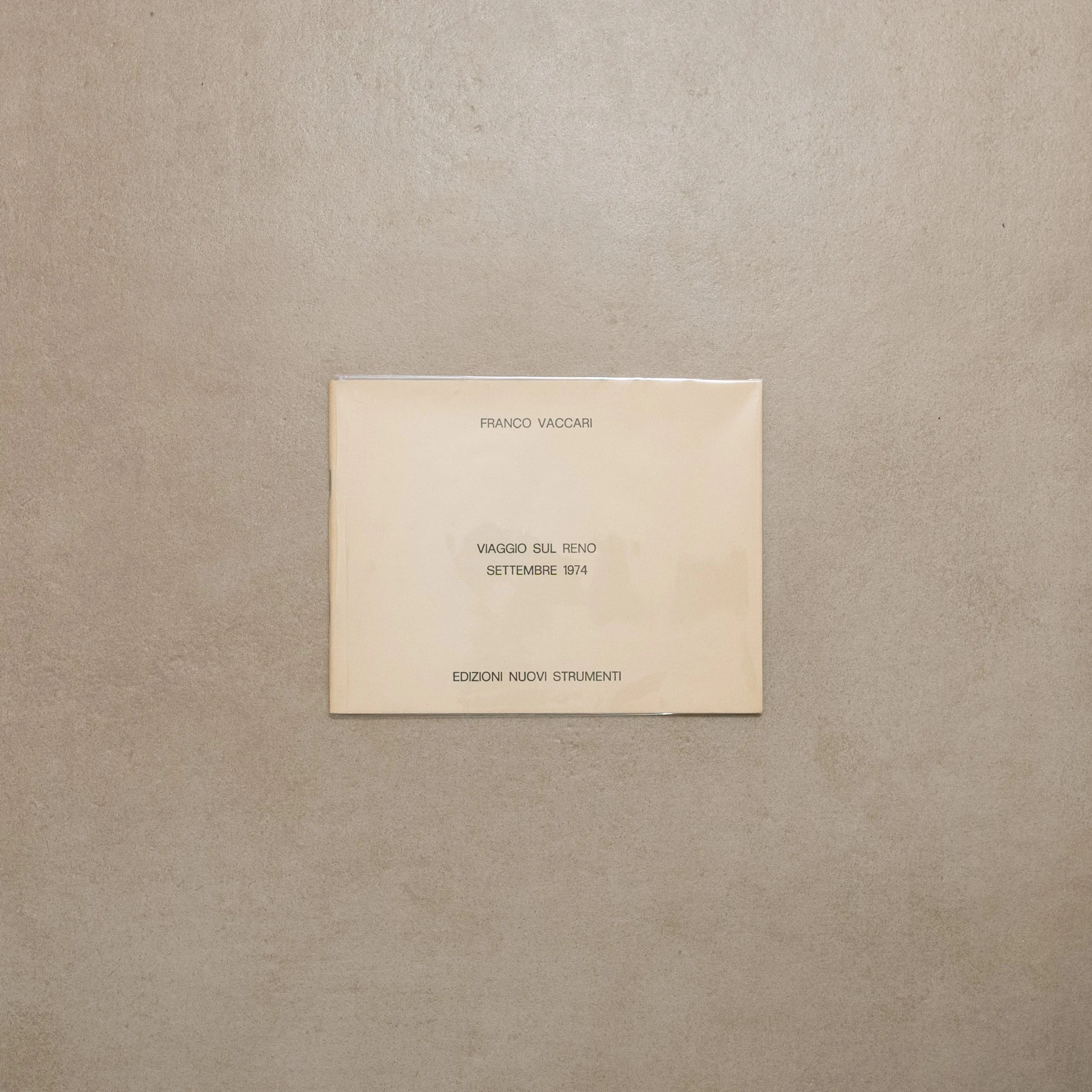 Franco Vaccari / Viaggio sul Reno. Settembre 1974