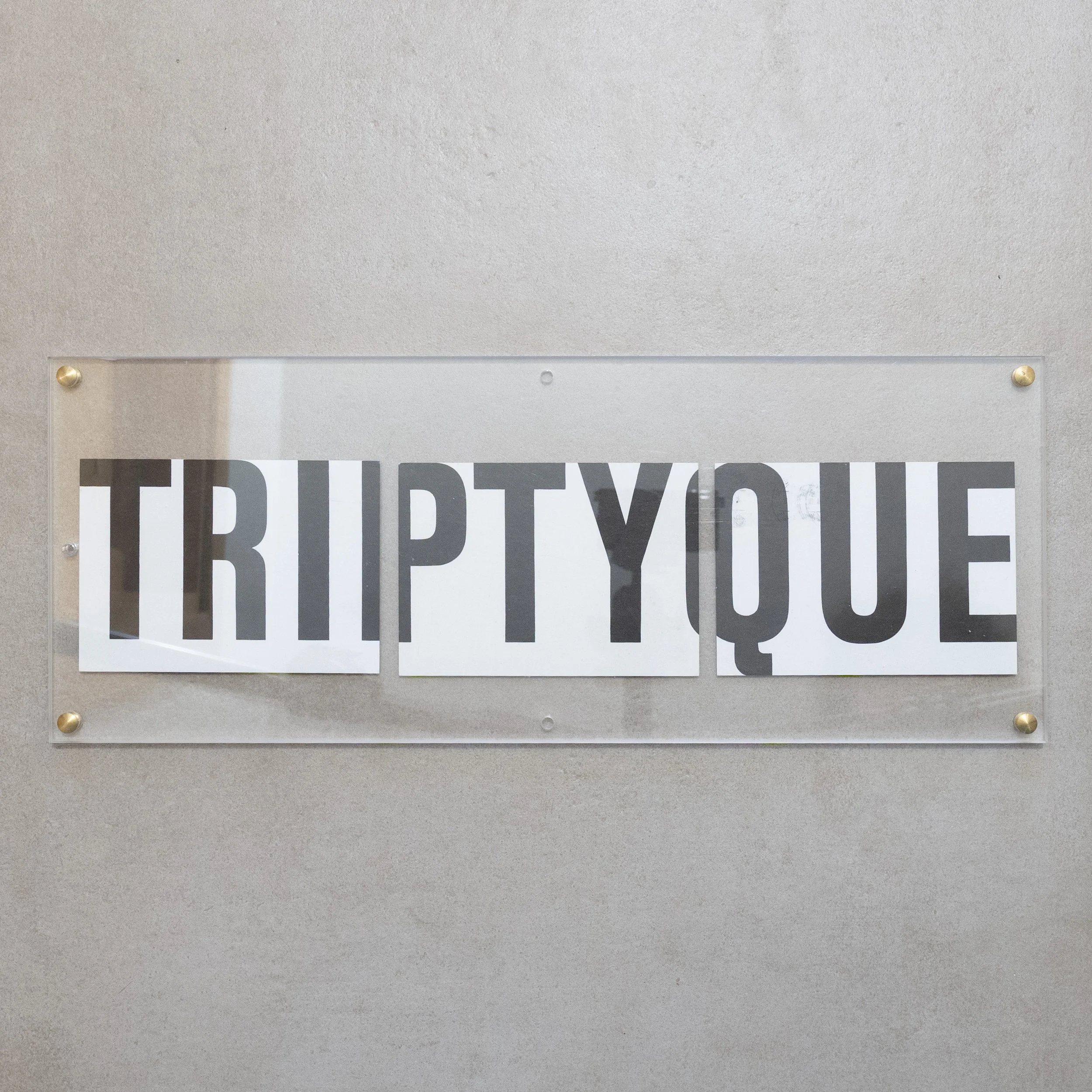 Daniel Buren / Triptyque Division I - Division II - Division III