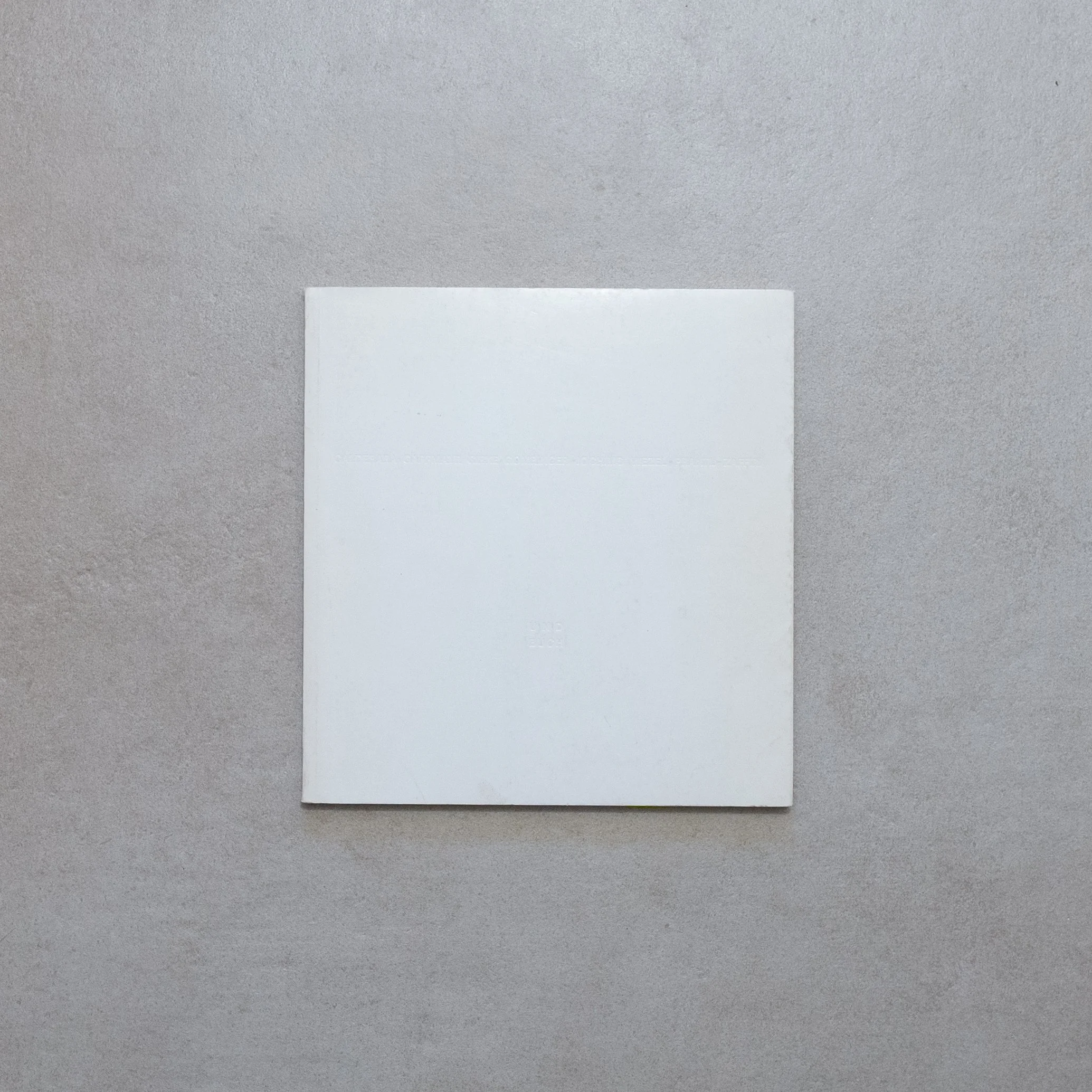 AA.VV. / Und Buch [Calderara - Gappmayr - Girke - Gomringer - Jochims - Wezel - Prantl - Zaffiri]