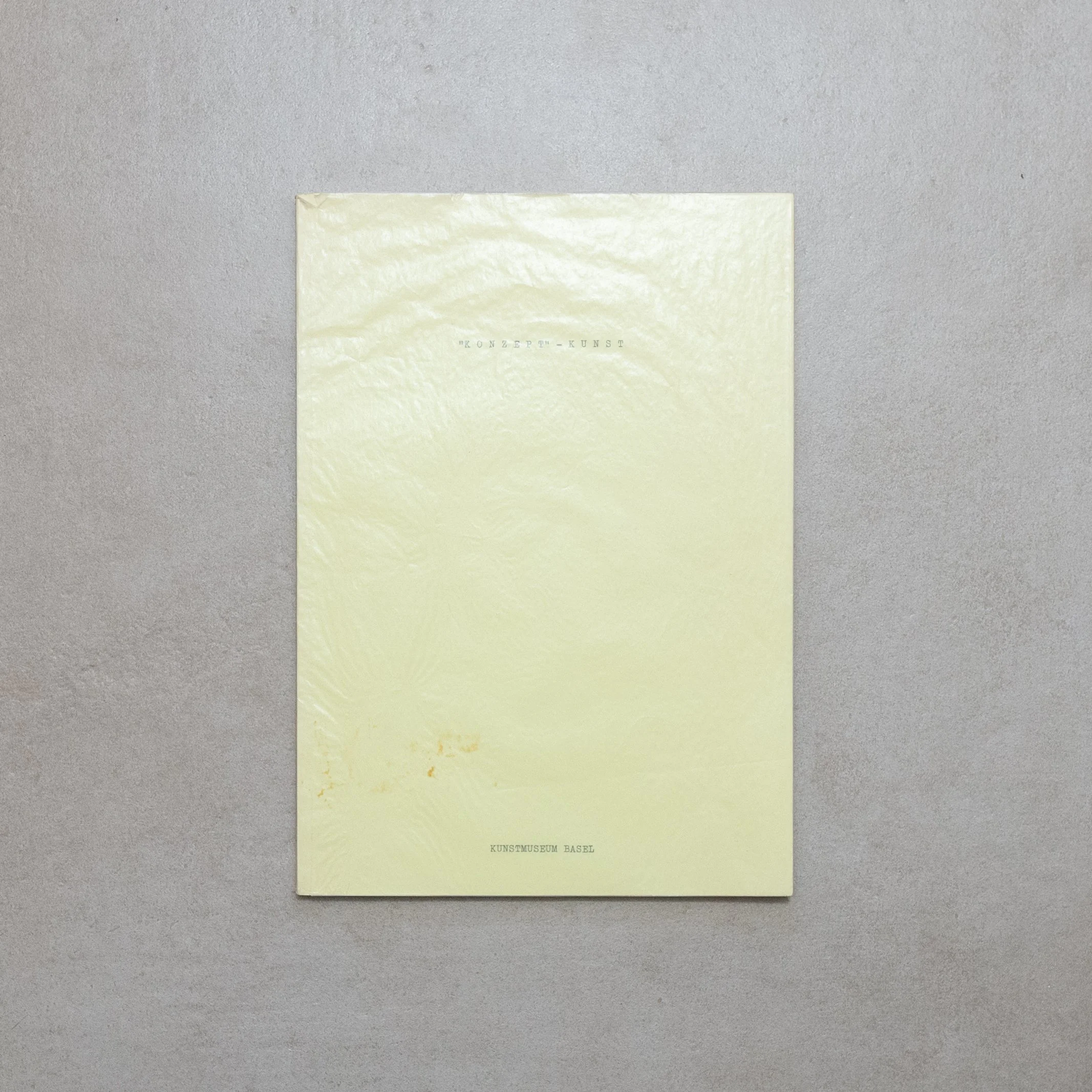 AA.VV. / “Konzept” - Kunst