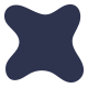 Solid navy blue icon representing braces.