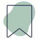A stylized icon of a certificate.