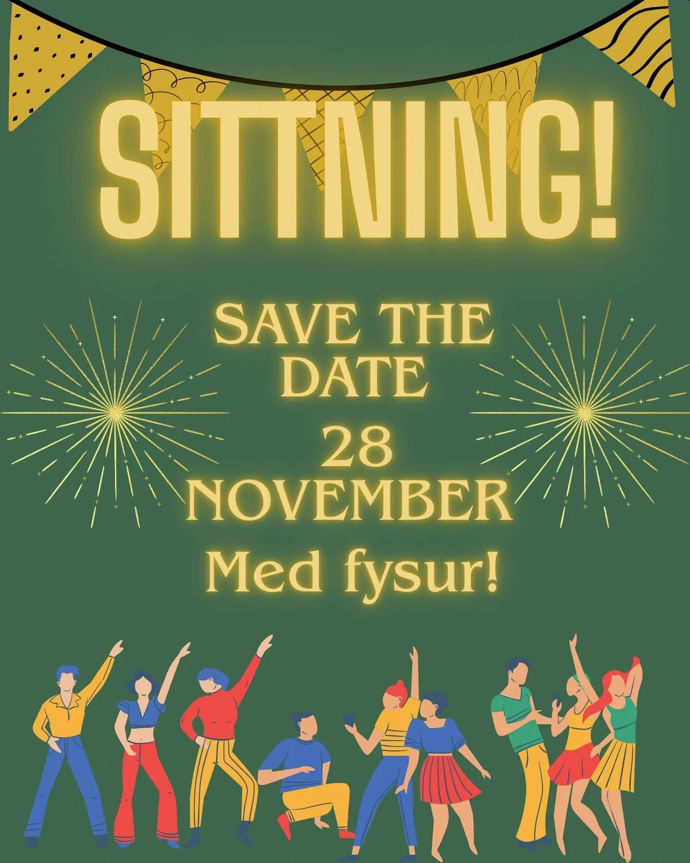 Äntligen fredag!! 🥳
Det firar vi med ett ⭐️SAVE THE DATE!⭐️
Den 28 November är det sittning med inga mindre än @fysur_mfskane !!
Så se till att spara datumet i kalendern så kommer all info ni behöver längre fram!