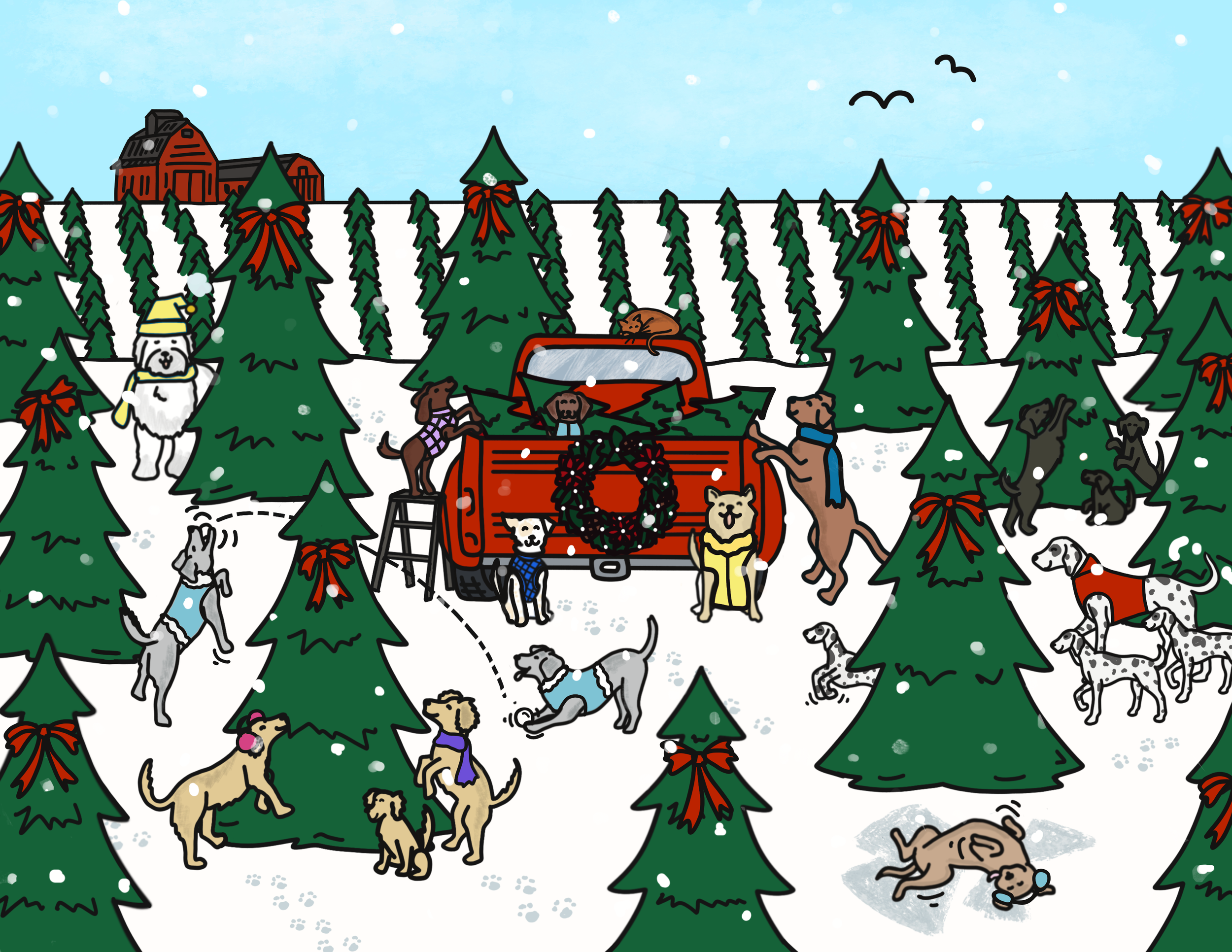 December - "In my heart is a Christmas tree farm..."