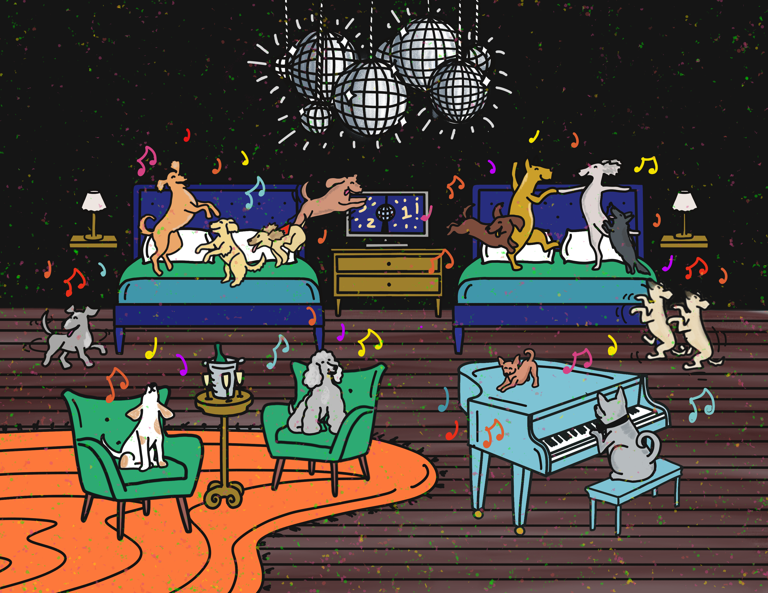 January - "There's glitter on the floor after the party..."