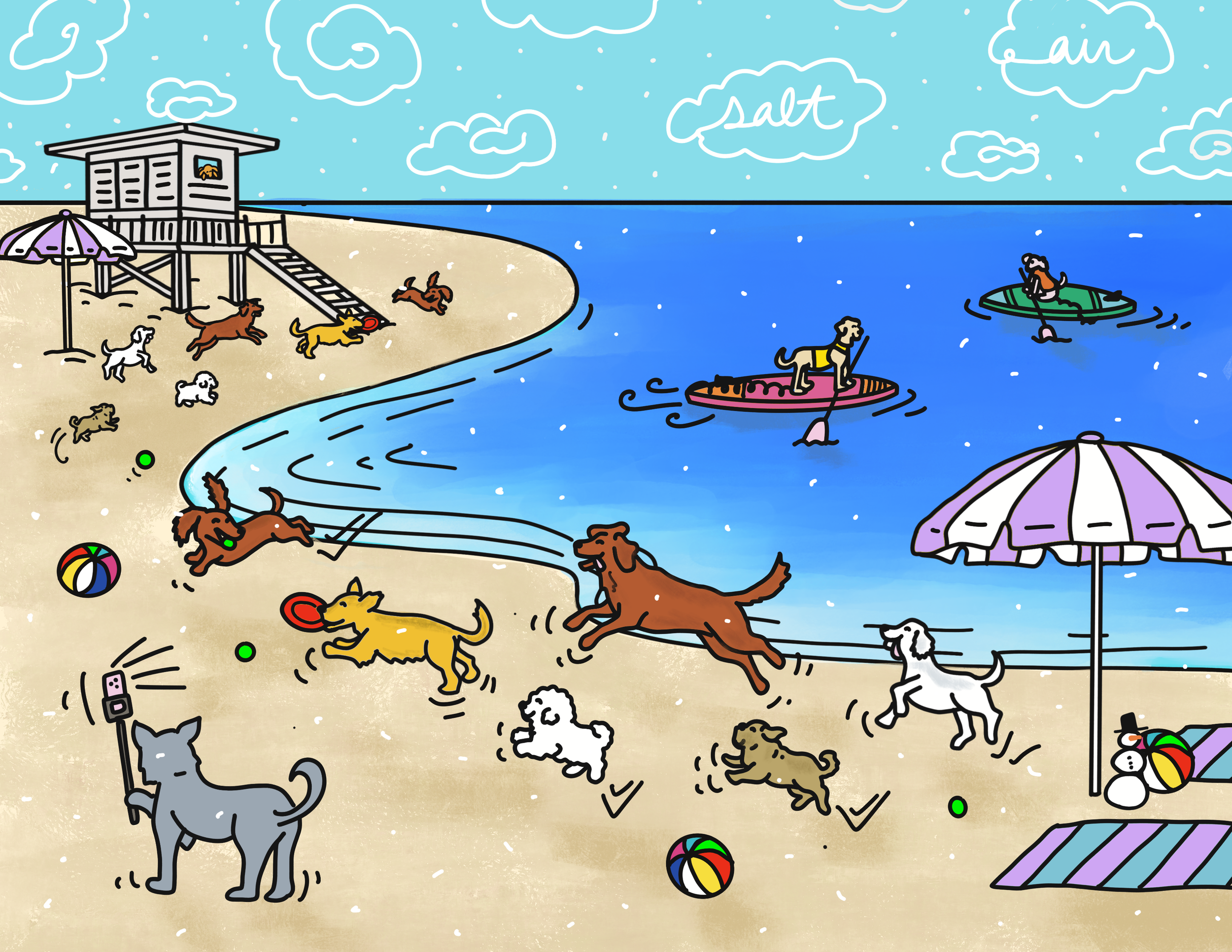 August - "Salt air and the rust on your door... / Snow on the Beach"