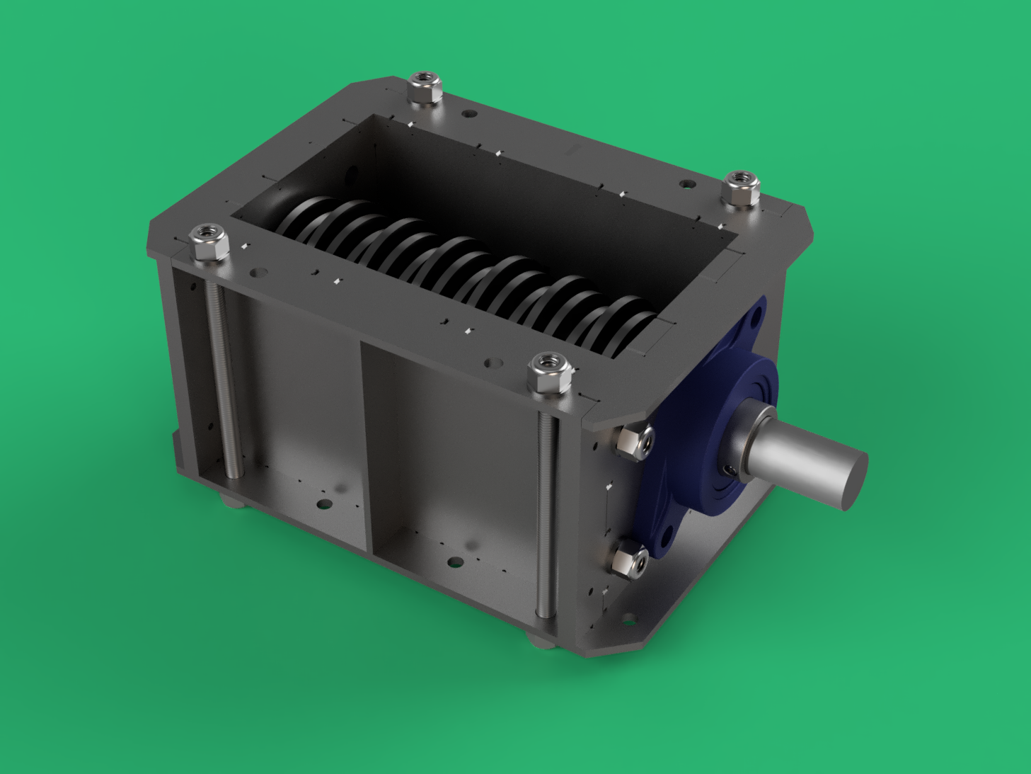 XL 3.3 Shredder Box in Mild Steel — Sustainable Design Studio