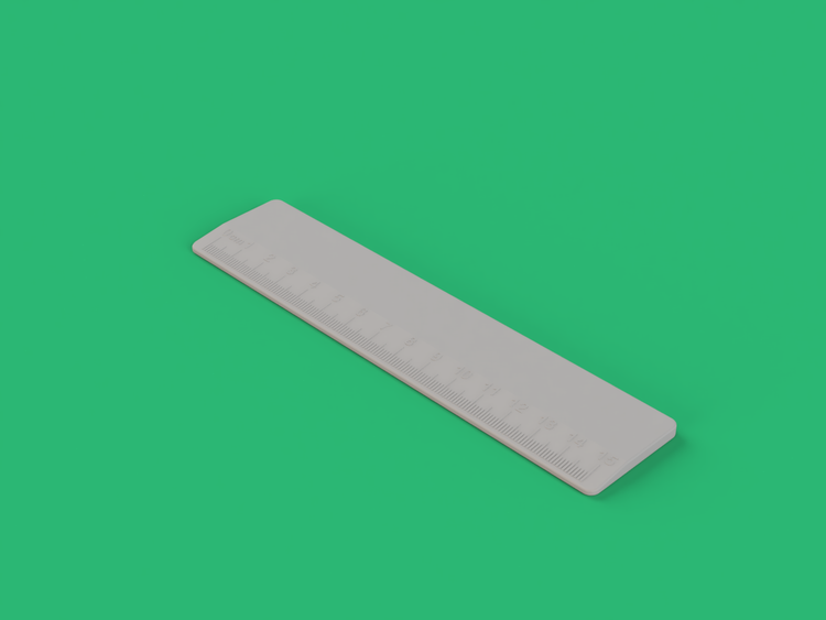 Metric Ruler Mould (PM012) product render