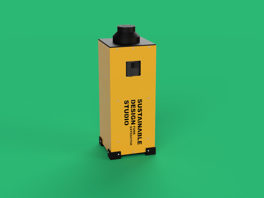 Fume Extractor V2 portable benchtop extractor for desktop plastic recycling machines