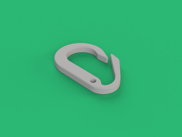 Carabiner Clip Mould (PM014) product render