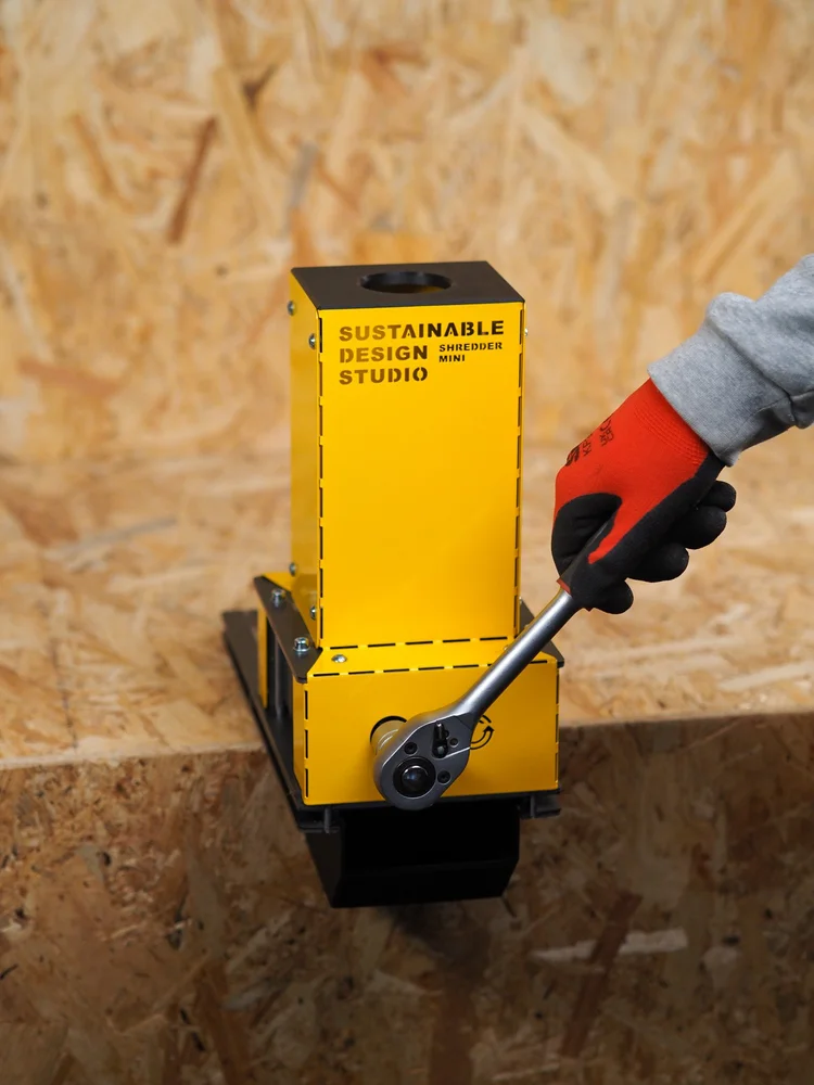 Shredder Mini machine in a UK workshop