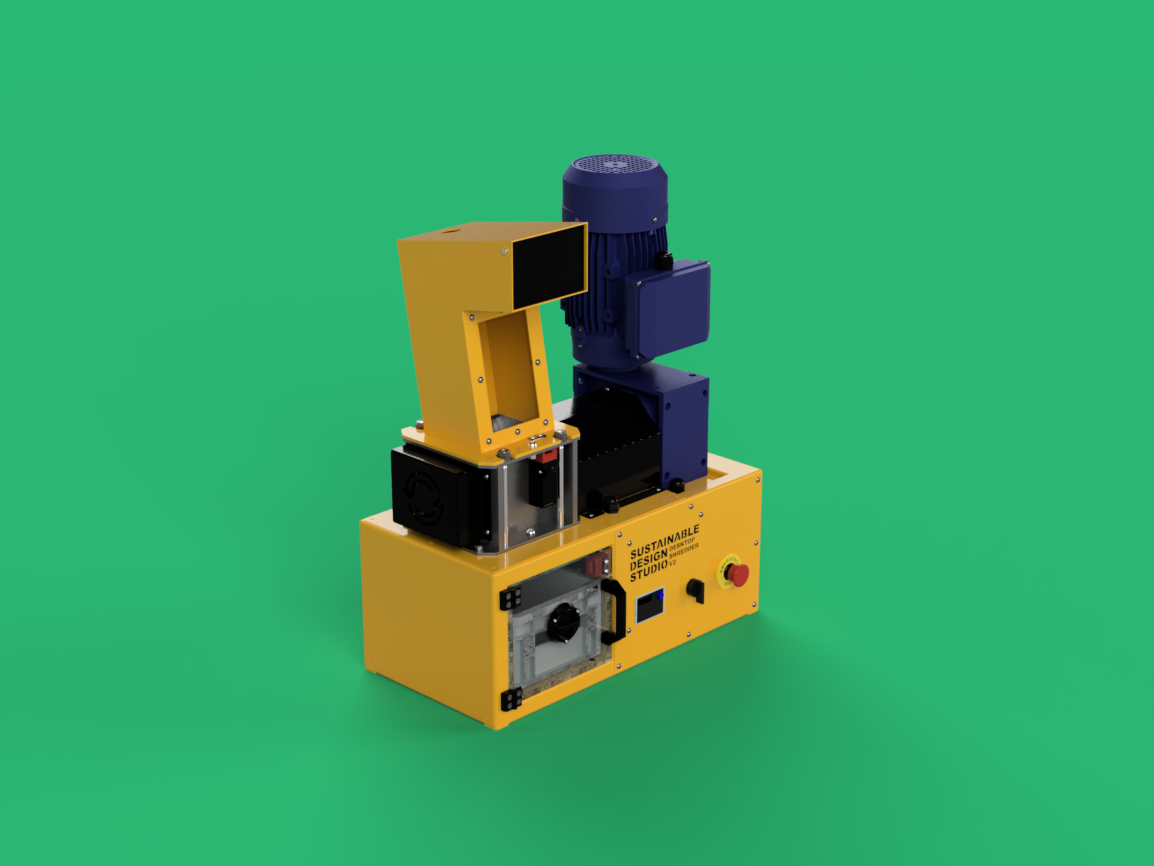 Desktop Plastic Shredder Machine V2 — 20kg/hr | Sustainable Design