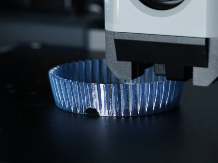 3D printer setup with recycled PET filament from the Filament Maker.