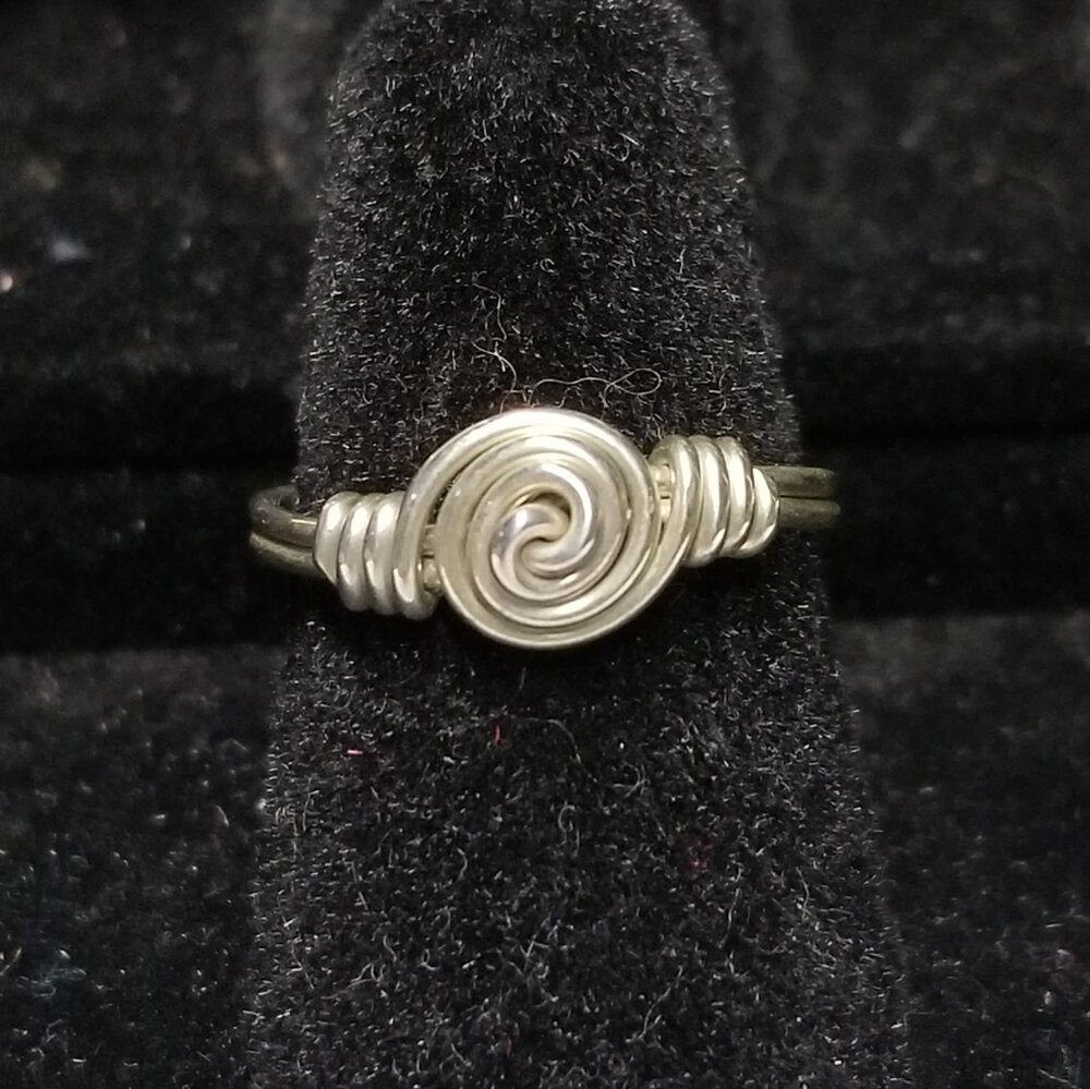Petite Sterling Silver Wire-wrapped Ring - sz 6 — Mary Boyle Handcrafted  Jewelry