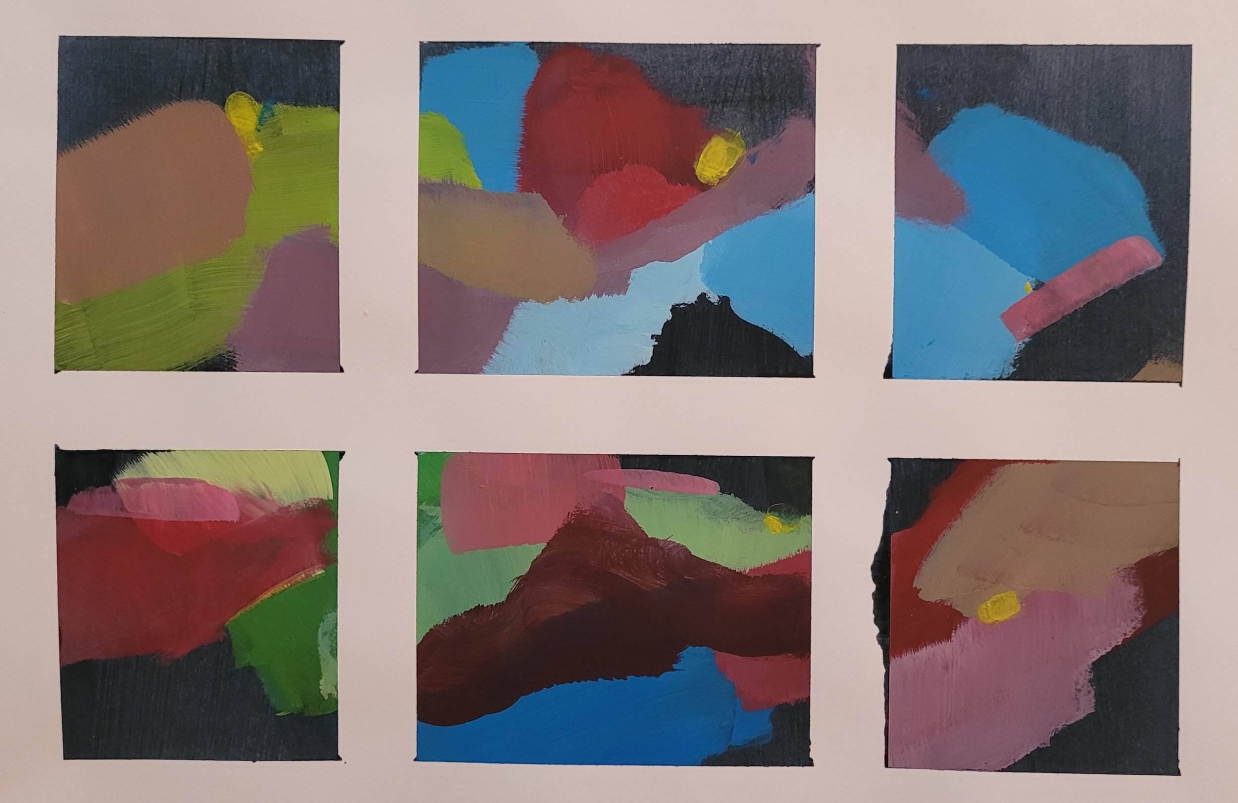 Intuitives Malen in kleinen Serien