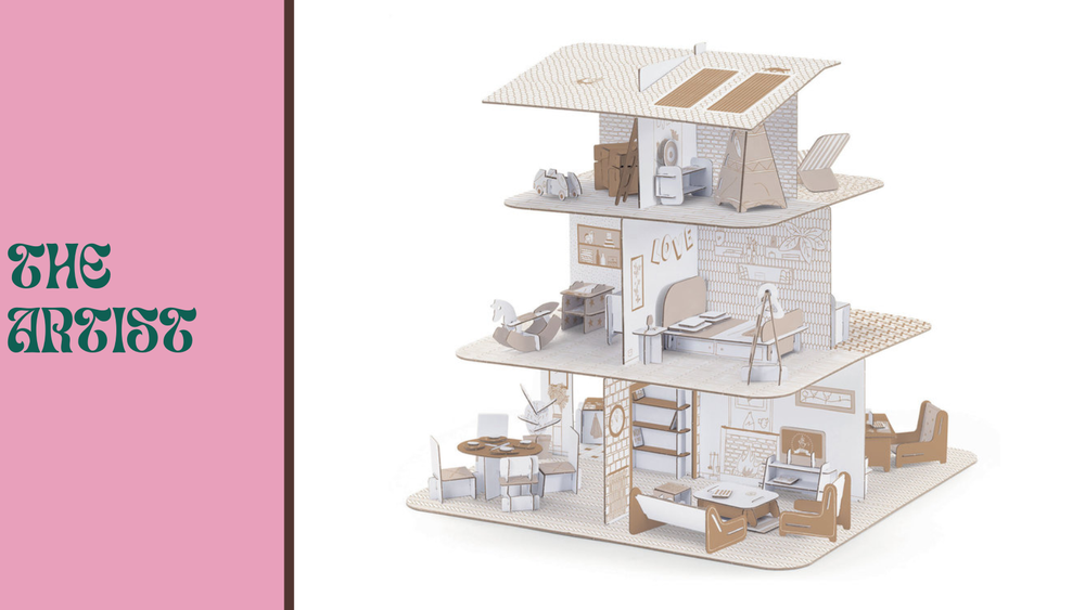 Color, Assemble, Play Doll House