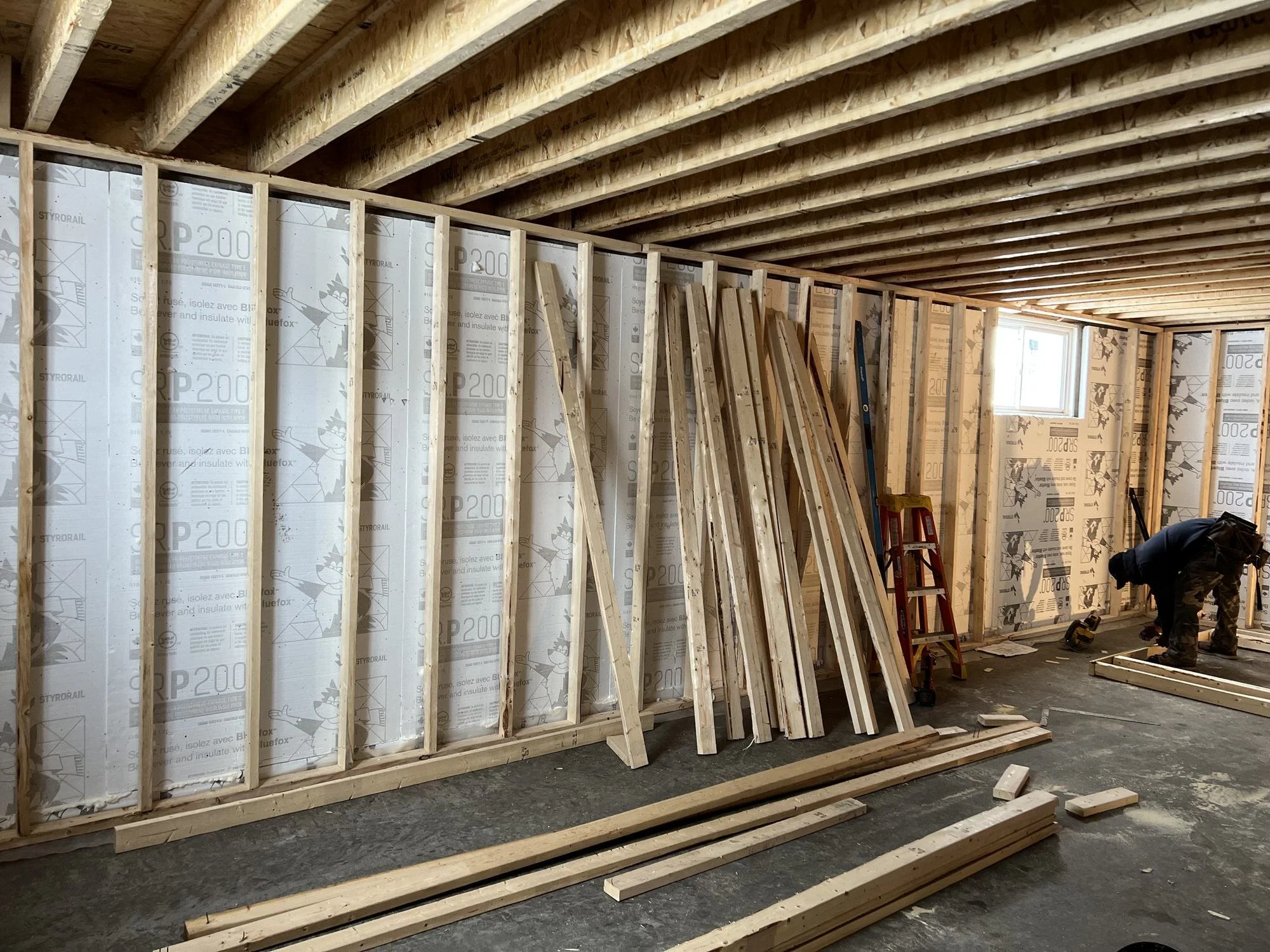 Basement Wall Framing