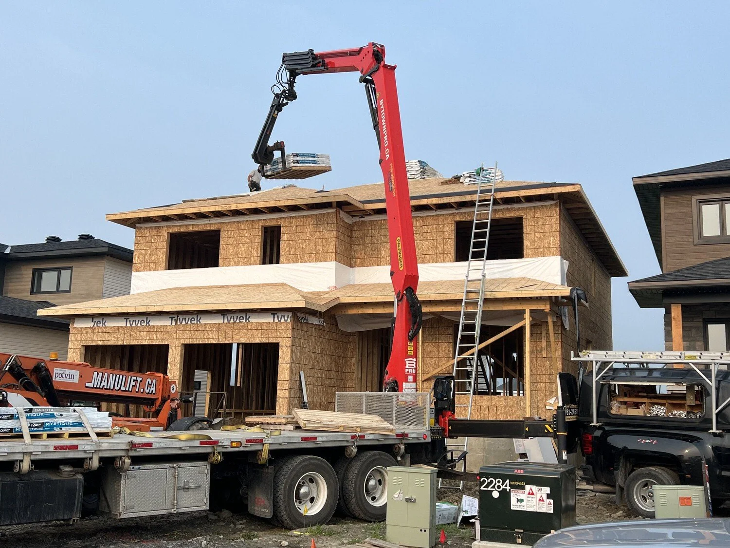 Shingles being Loaded