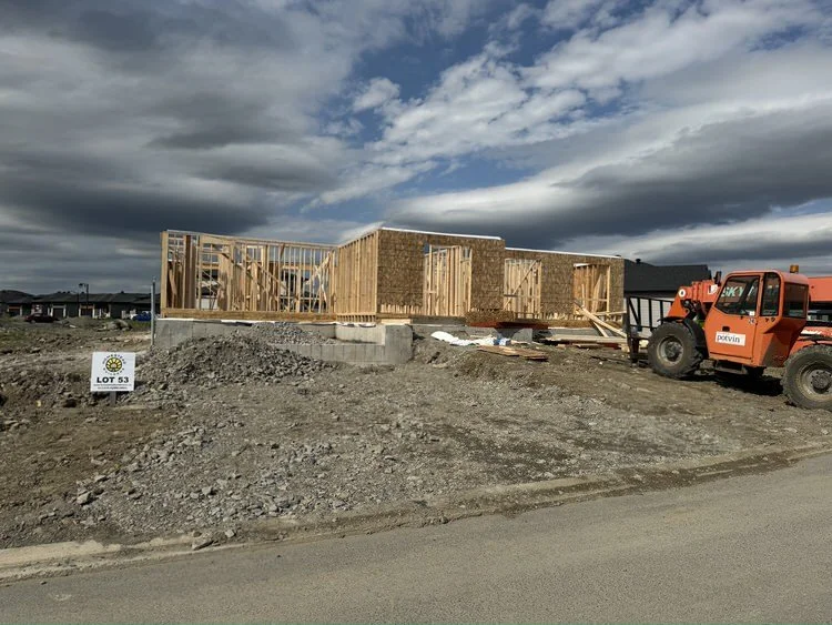 First Walls Going up