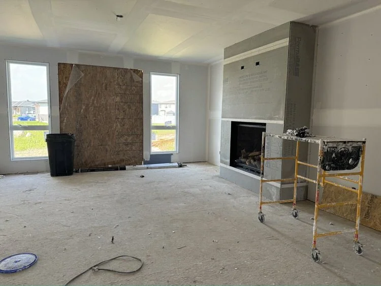 Fireplace installed