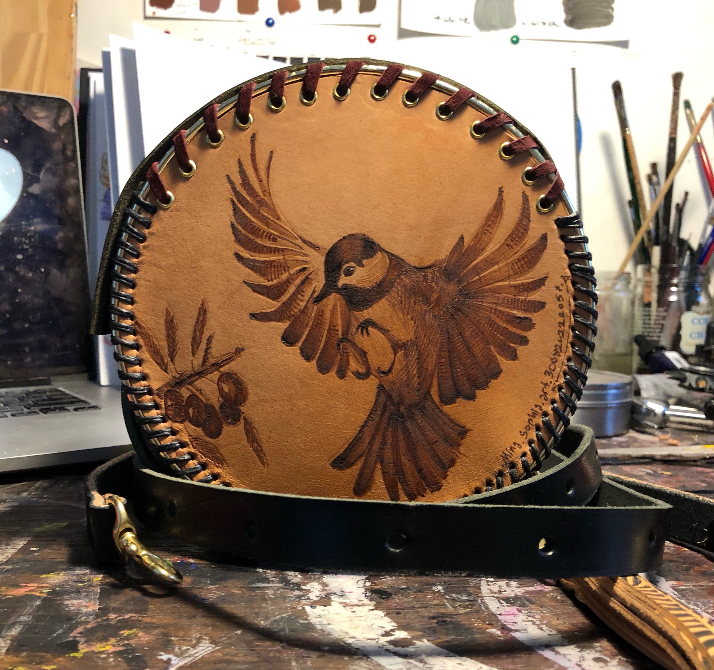 Olive branch and the bird