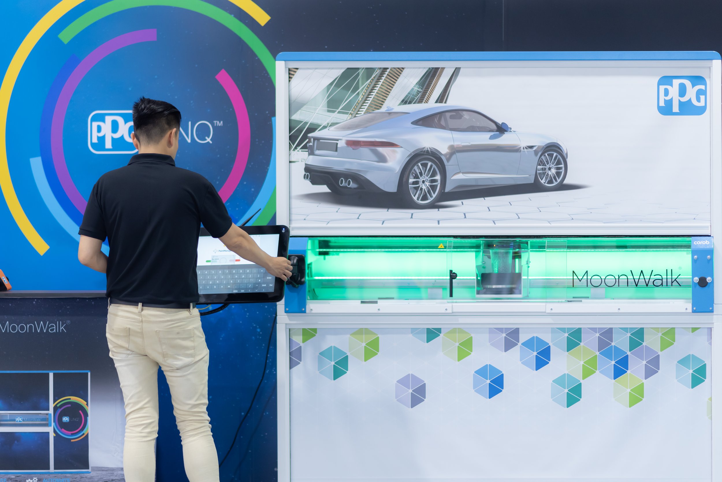 เครื่องผสมสี PPG MoonWalk ระบบผสมสีอัตโนมัติ ความแม่นยำสูง มาตรฐานโรงงานสีระดับโลก