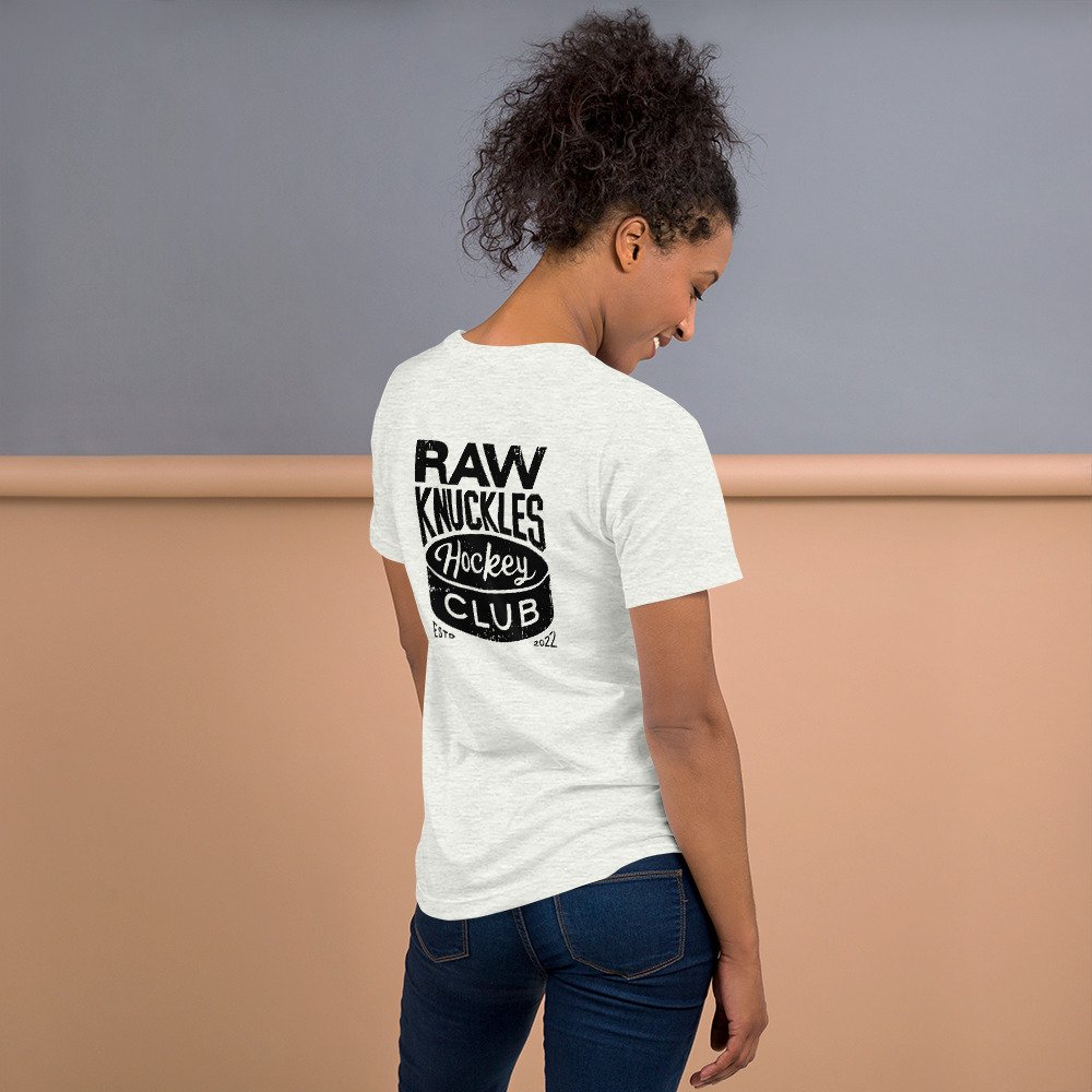 Raw Knuckles Hockey Club Unisex t-shirt, Print-on-Demand — Chris
