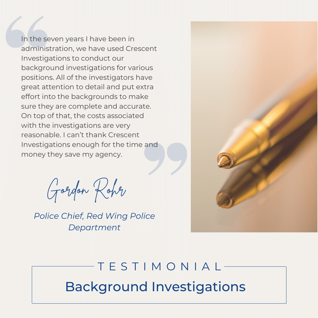 Police Department Background Checks in Minnesota