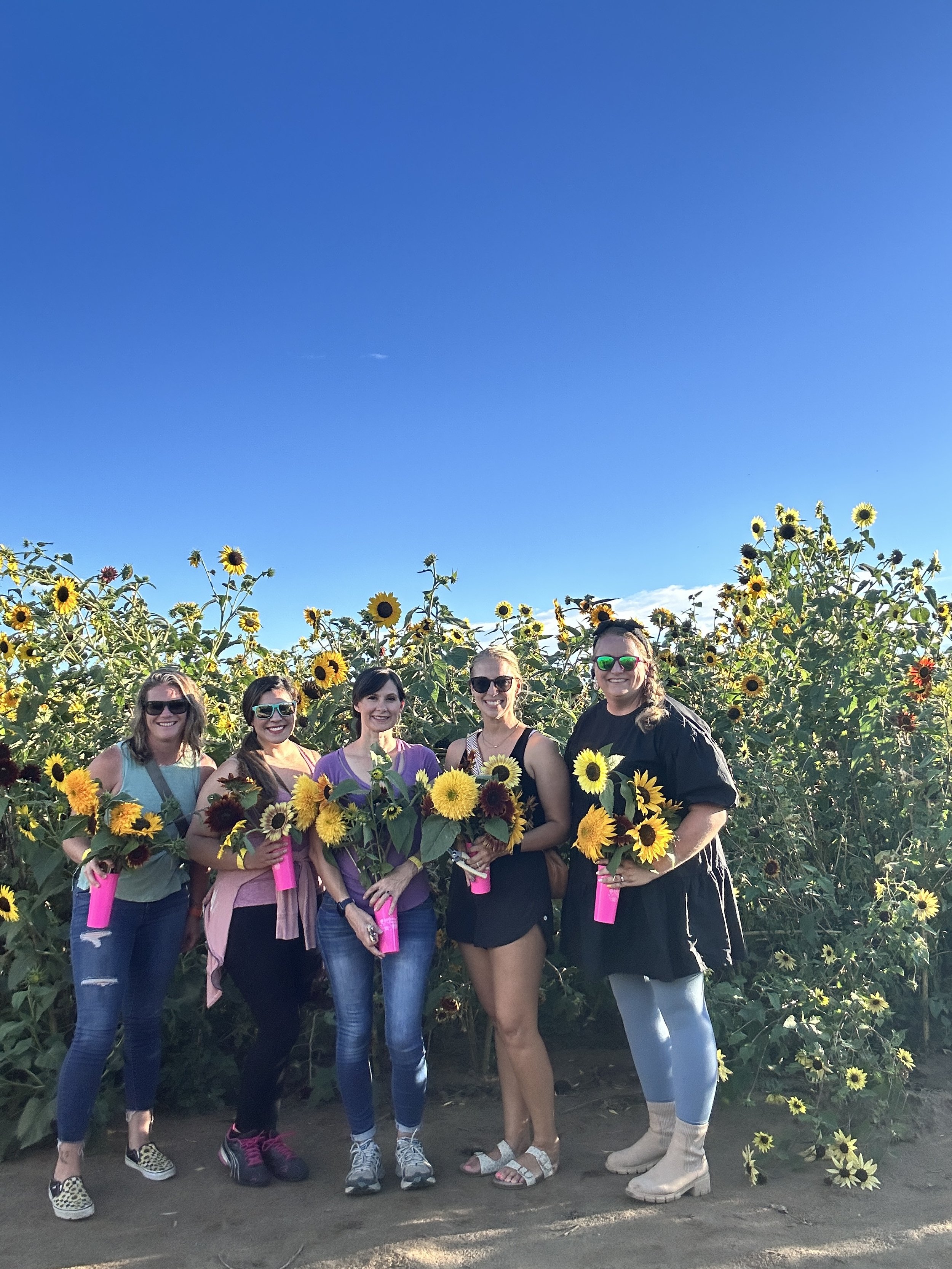 Sunflower Picking for Spouses of Responders