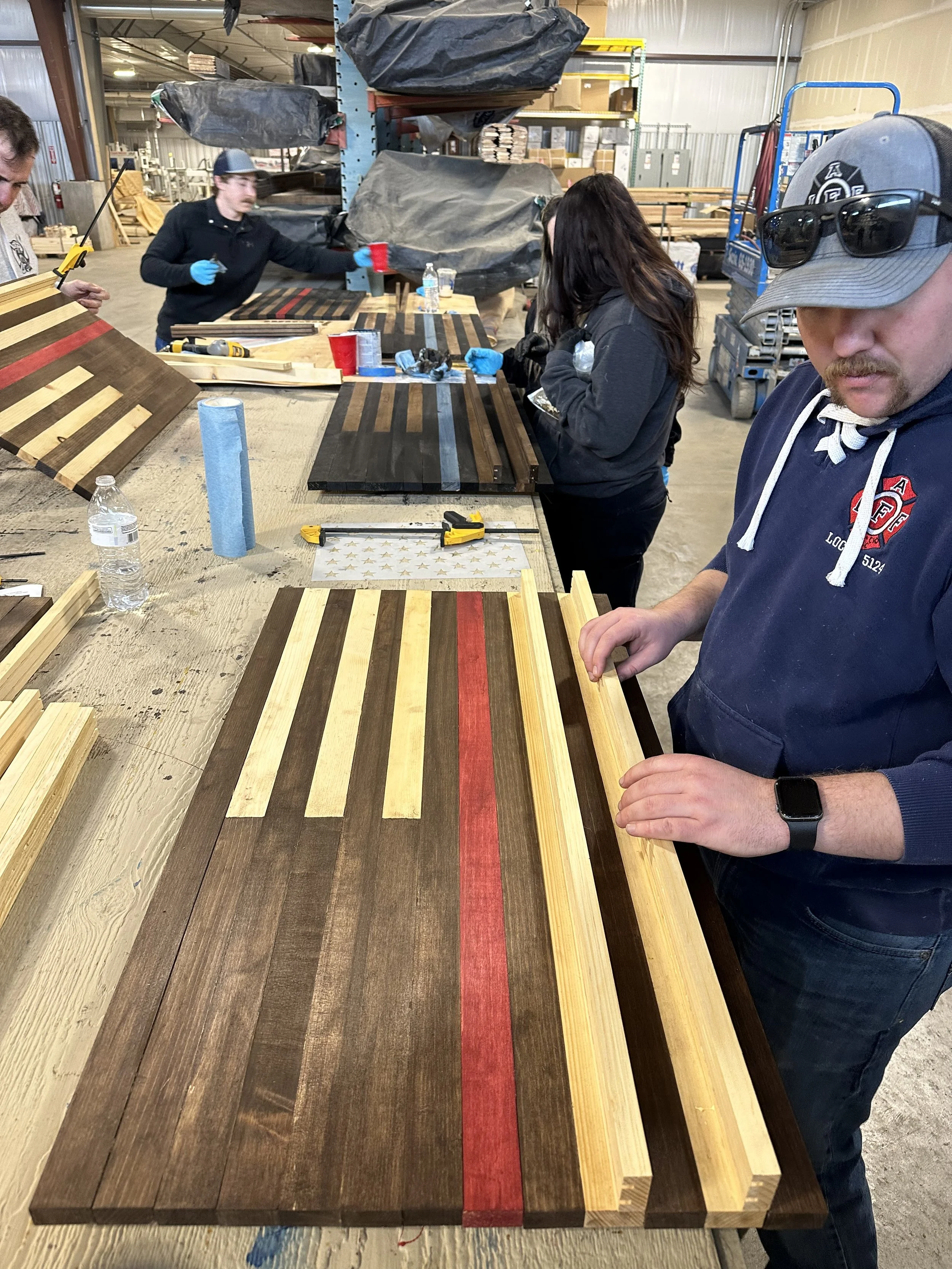 Challenge Coin Board Making in Eagle County