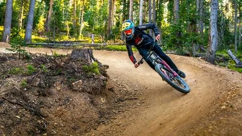 Downhill Mtn Biking in Winter Park 