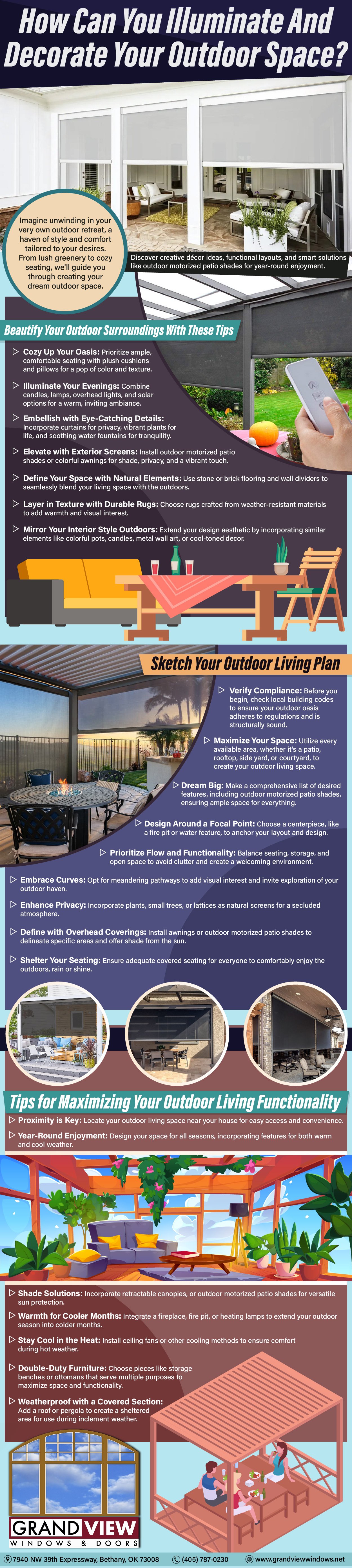 outdoor motorized patio shades