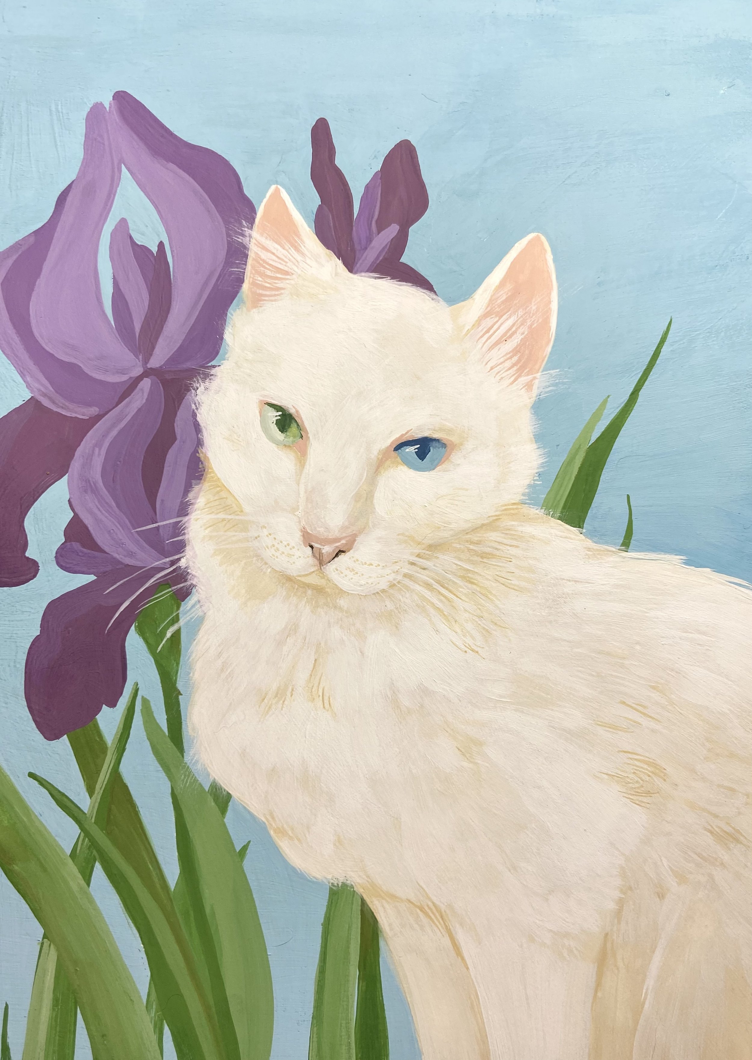 "Sophie" 2022, gouache on bristol