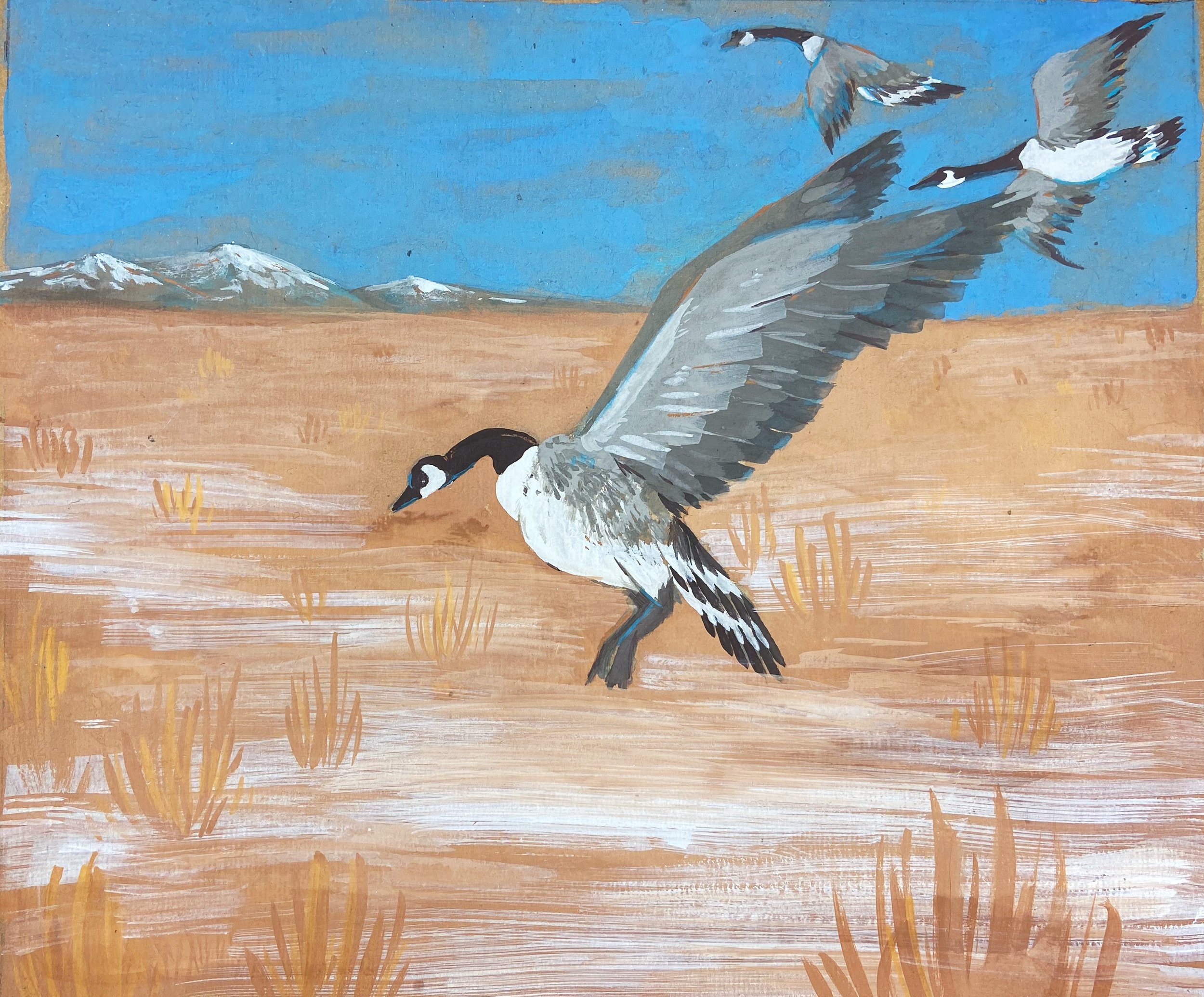 "Mother's Bday Gift" 2022, gouache on cardboard