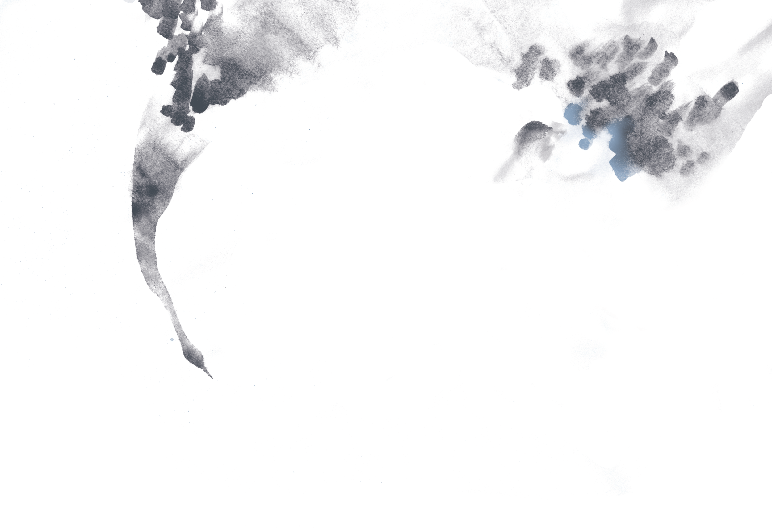 "Overthink Page" 2017, india ink edited with photoshop