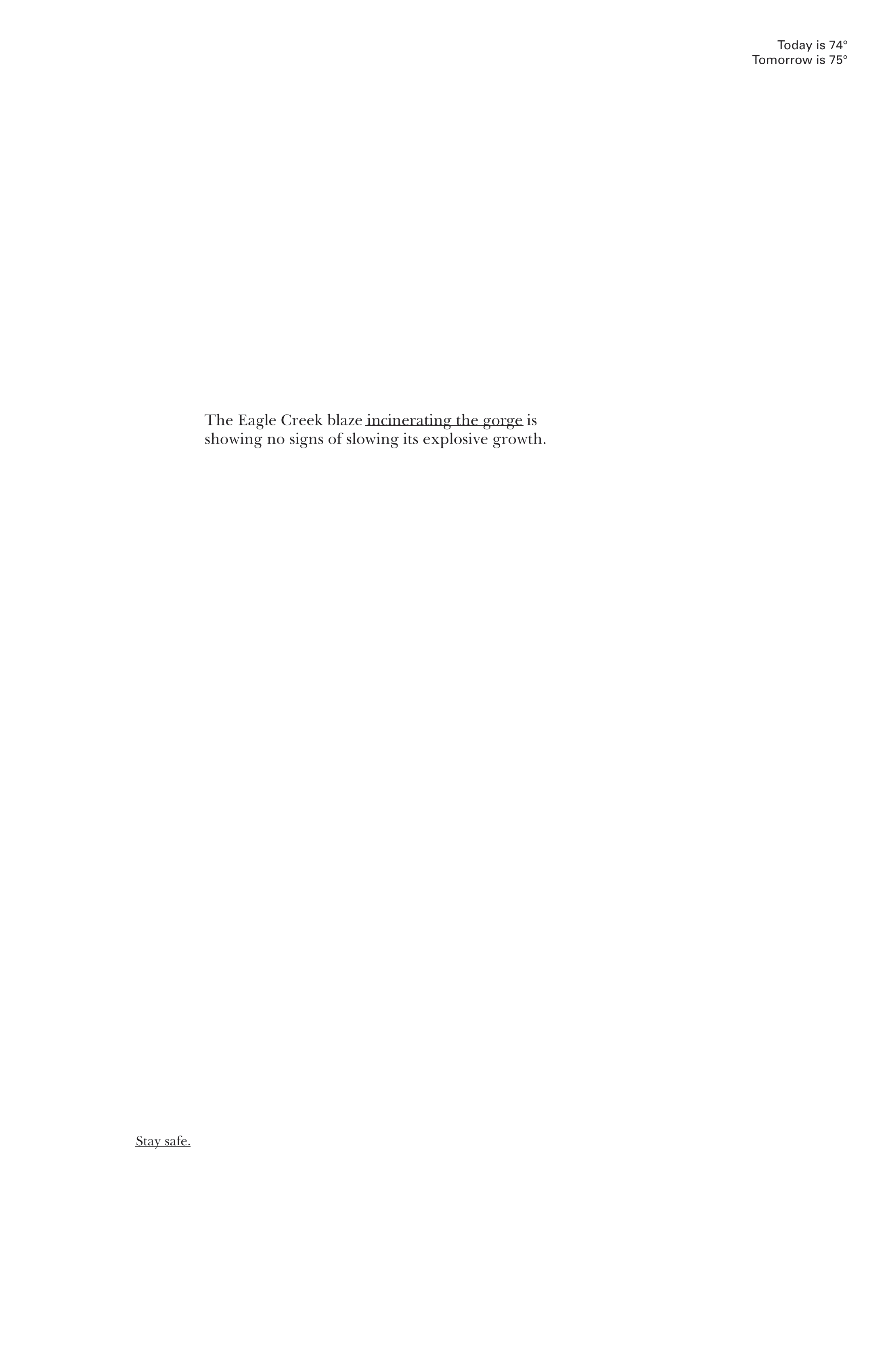 "Weather Permutation - Fifteen" 2018, Adobe Indesign